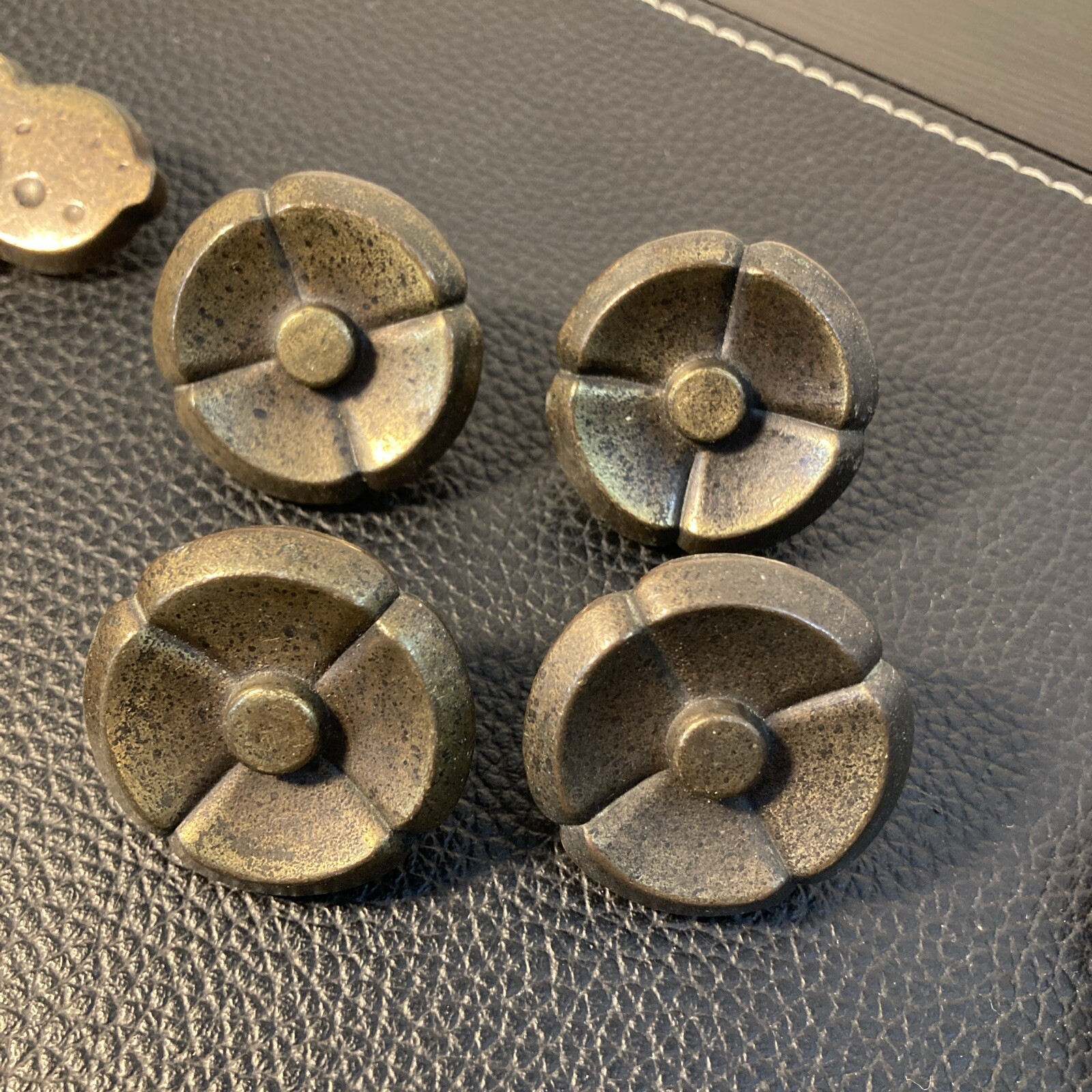 Vintage Distressed Dresser Drop Handles Knobs Key Holes—Lot Of 11 With Screws