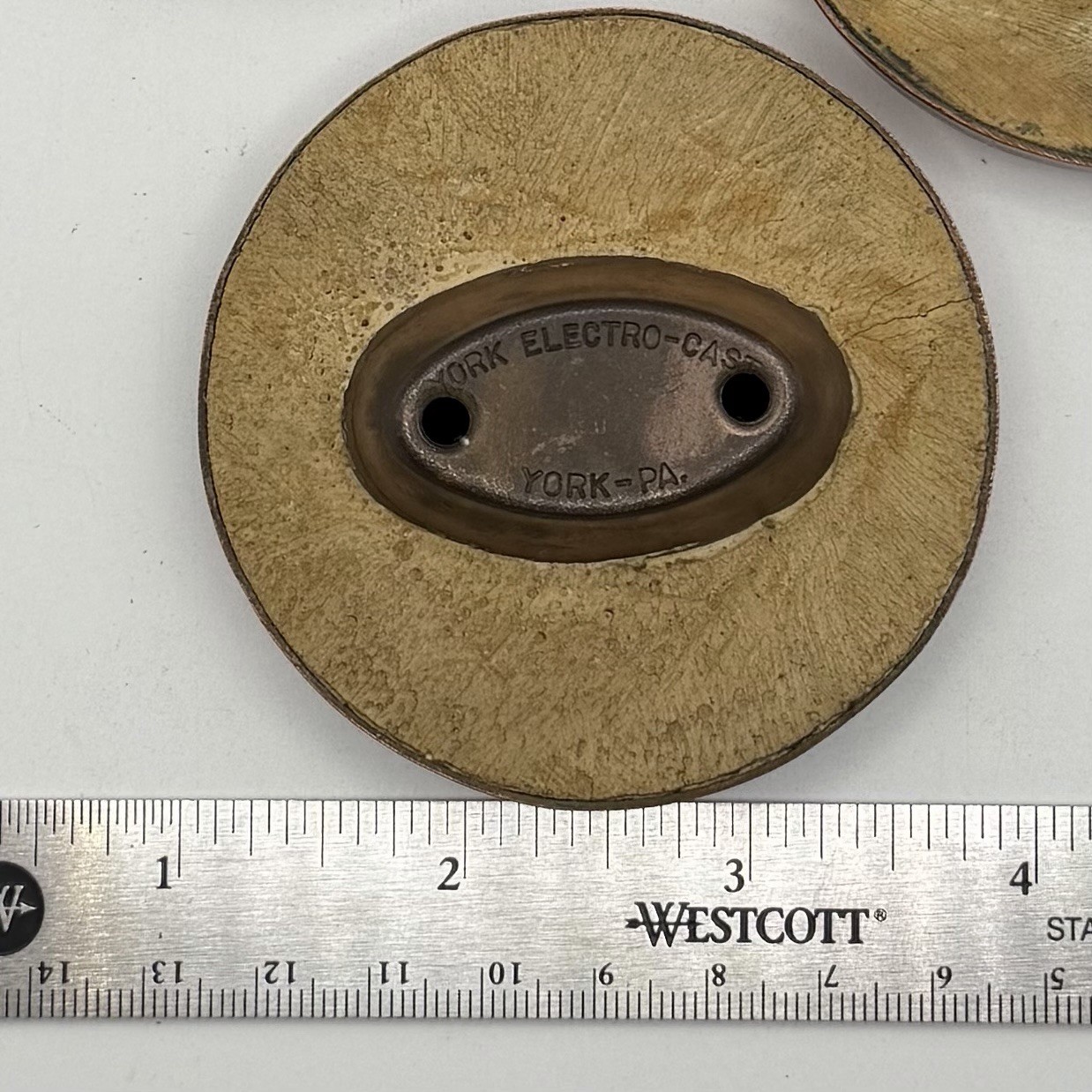 Antique Art Deco Copper Furniture Pulls Set Of 6 Marked Repurposed Gorgeous