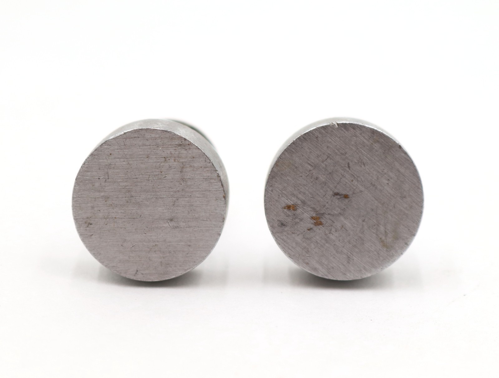 Pair of Modern 1 in. Brushed Nickel Brass Cabinet Knobs