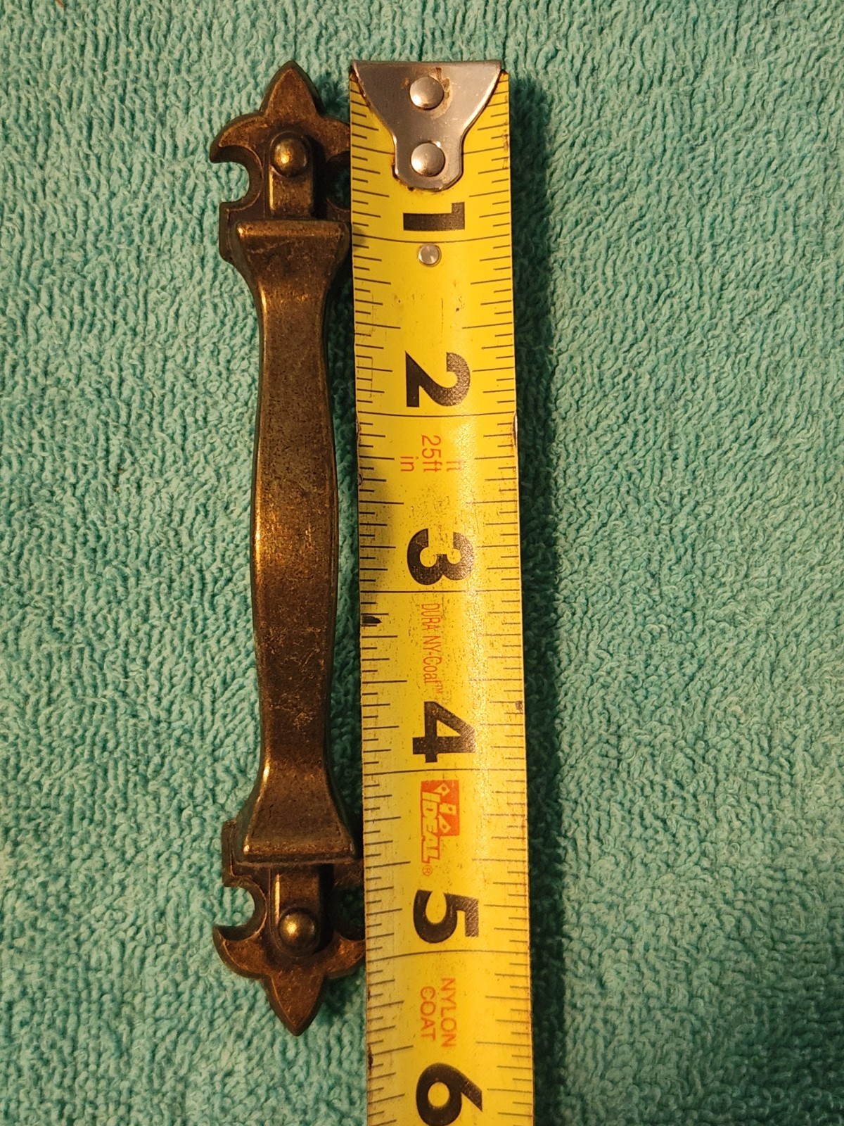 Lot of 34 Vintage Brass Droor Pulls W Some Hardware Patina Unique 5 1/2″