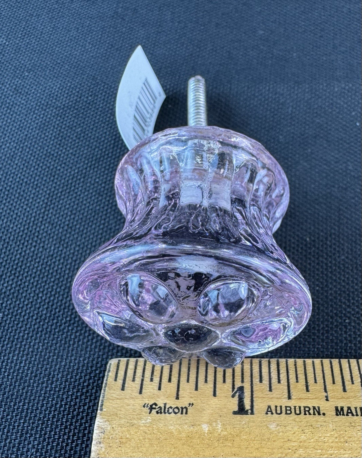NWT Glass Drawer Pulls Clear Light Pink & Blue Dresser Kitchen Lot Of 4