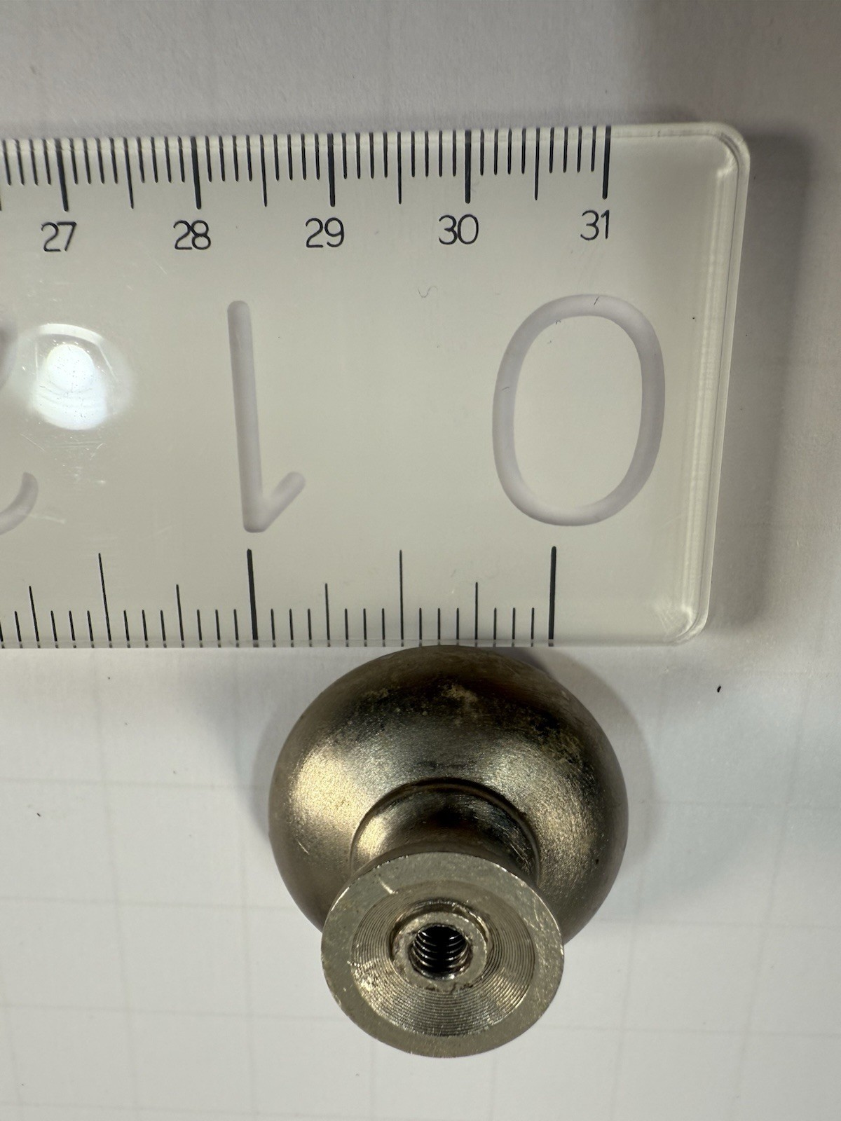 Brushed Nickel Silver Tone Round 1 Inch Cabinet Dresser Pulls Knobs Screws Sets
