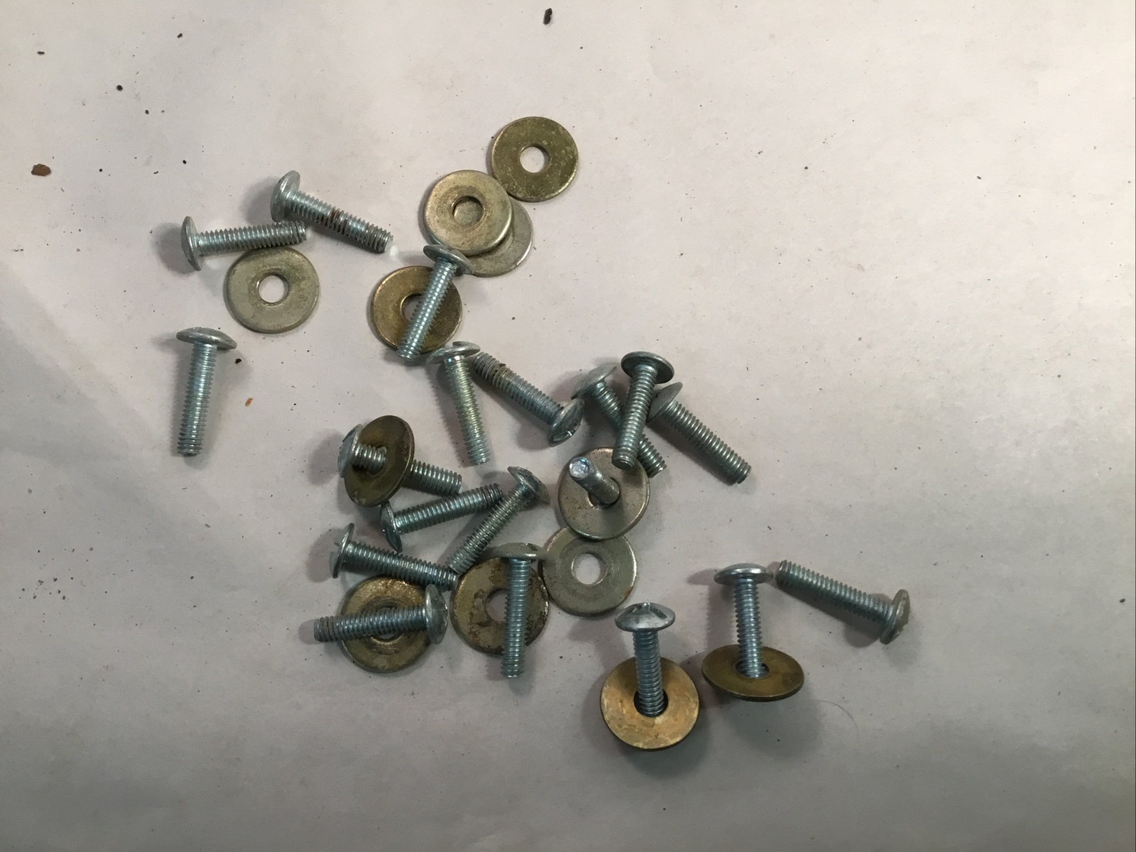 Vintage Drawer Pulls, Painted, Mid Century Modern. ~37 total