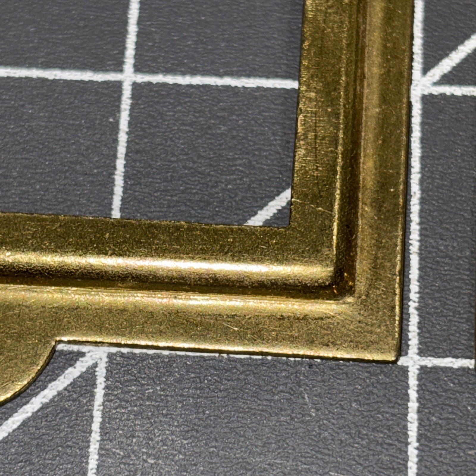 Antique / Vintage Brass Label Card Holders for Cabinet(?) Lot of 6