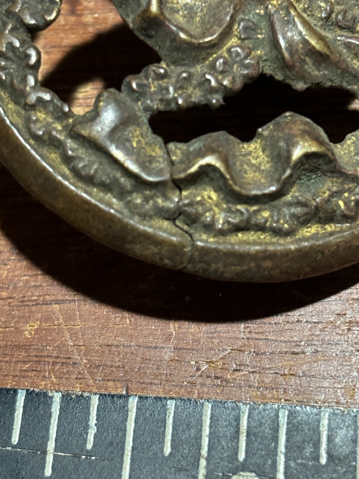 3 Vintage Ornate Round Cabinet Knob Drawer Pulls 2 inch Diameter