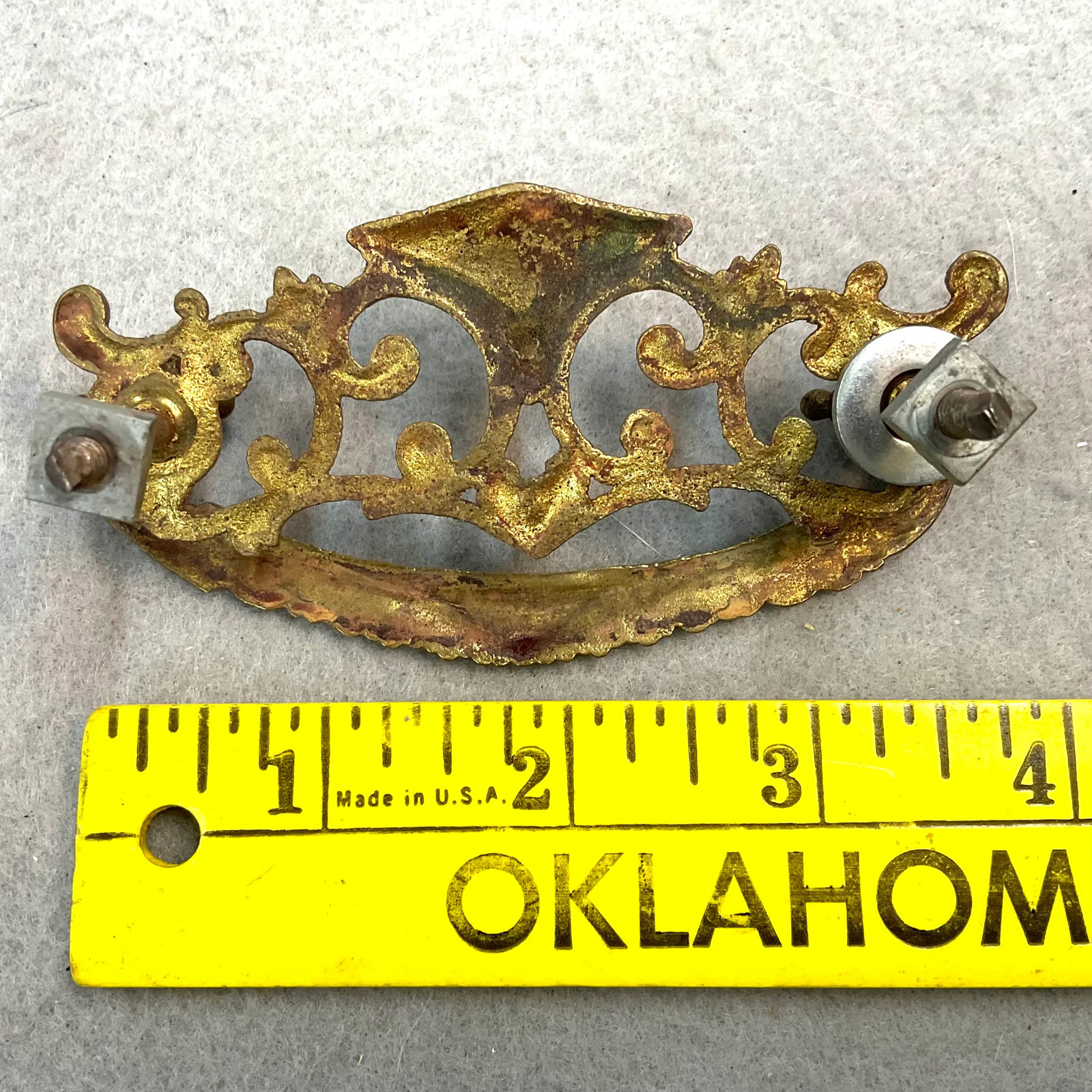 Vintage Brass Drawer Pulls Handles Hardware Various Victorian Styles Lot of 3