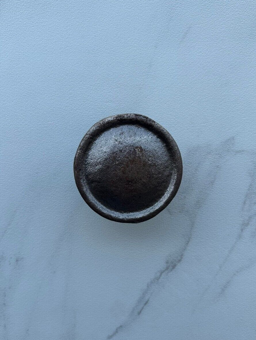 Vintage Old Cast Iron Big Round Cabinet Drawer Door Ornate Knobs Handles 6pcs