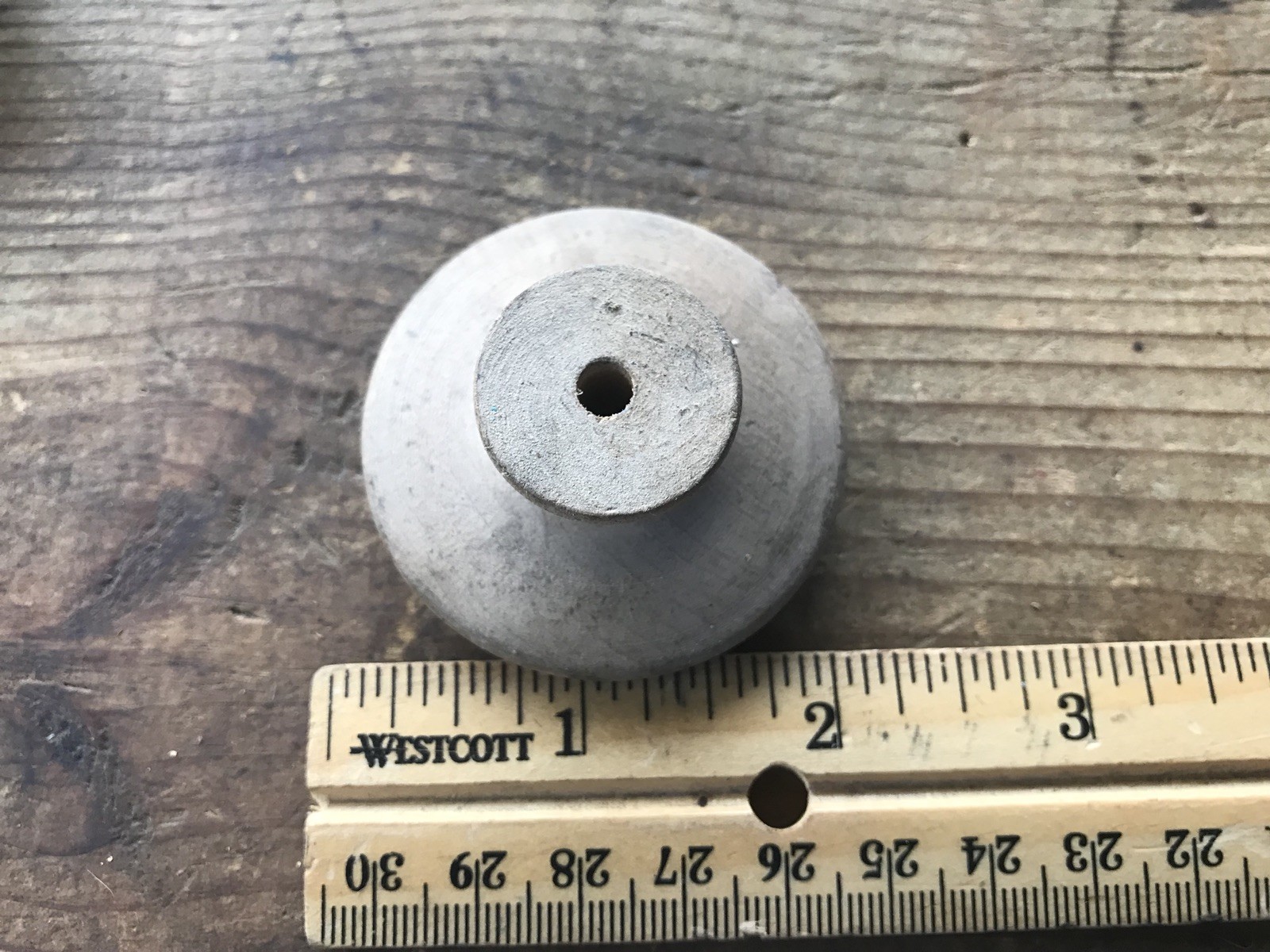 Salvaged Dresser Knob Pull Antique Chippy Shabby