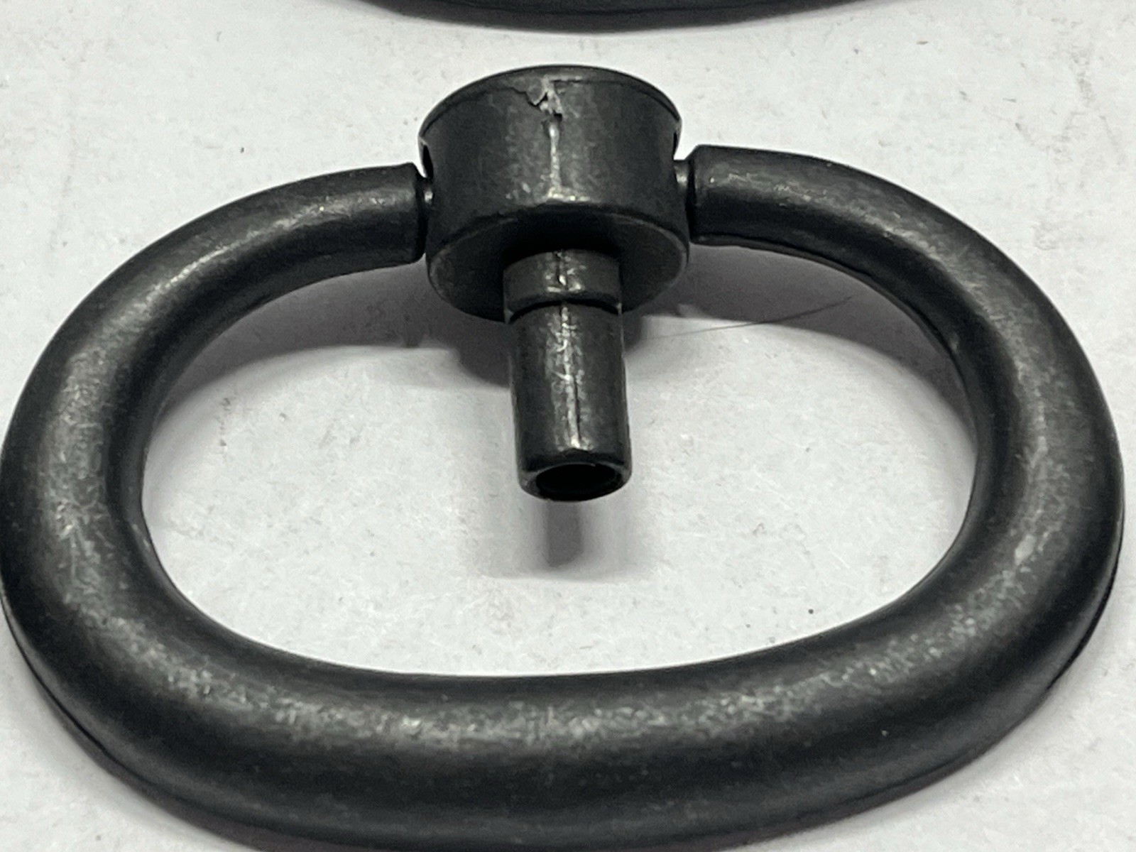 Vintage Lot(12) NOS KBC Black Powder Coated Rd.Drop Ring Drawer Pulls