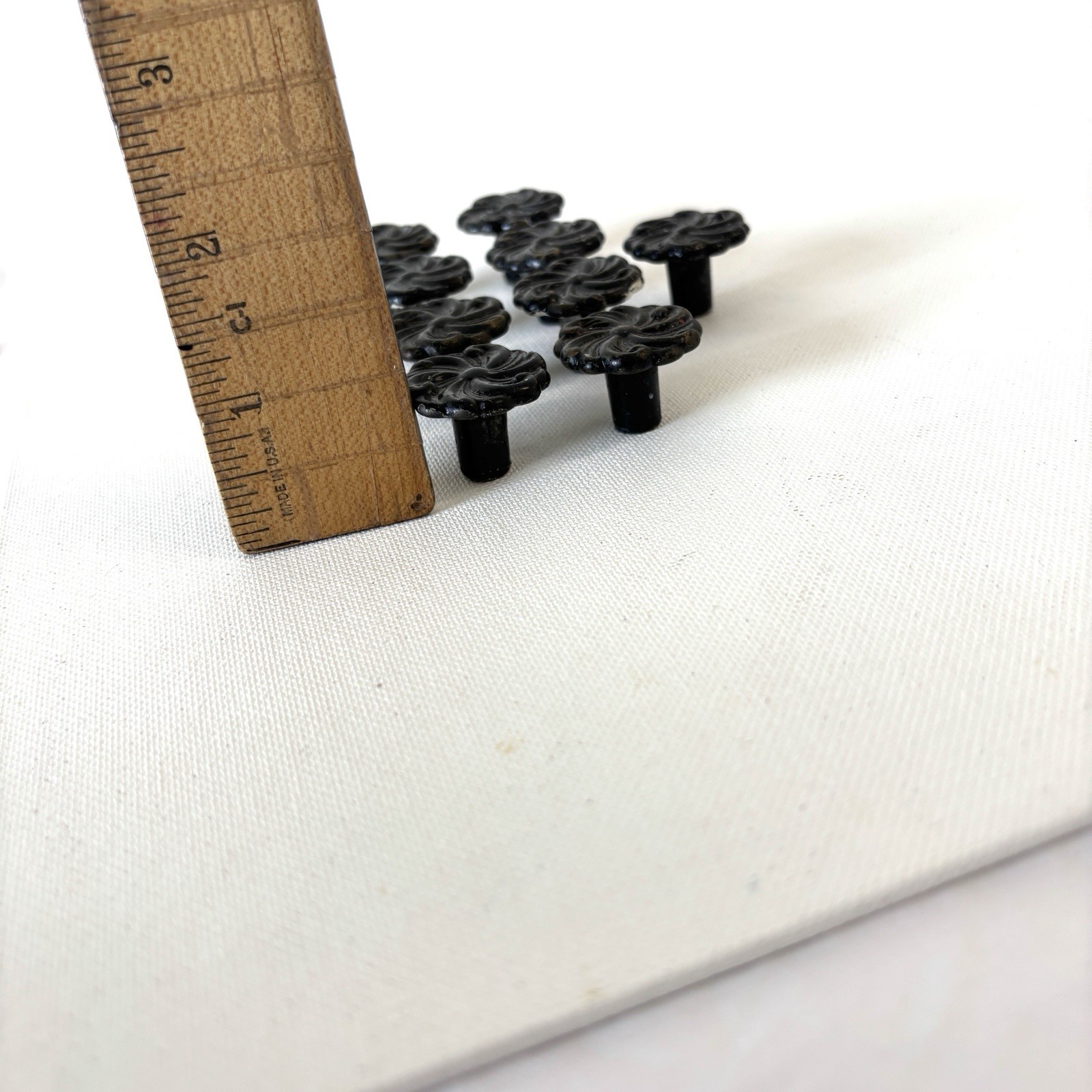 Vintage Knobs Small Round Drawer Pulls Cabinet Furniture Hardware Lot of 9 Set