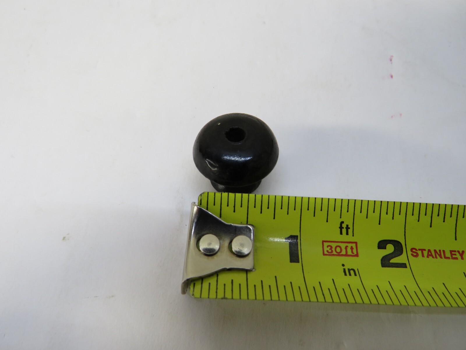Lot of 10 NOS 1800’s Antique small wooden Black Round Drawer Handles knobs pulls