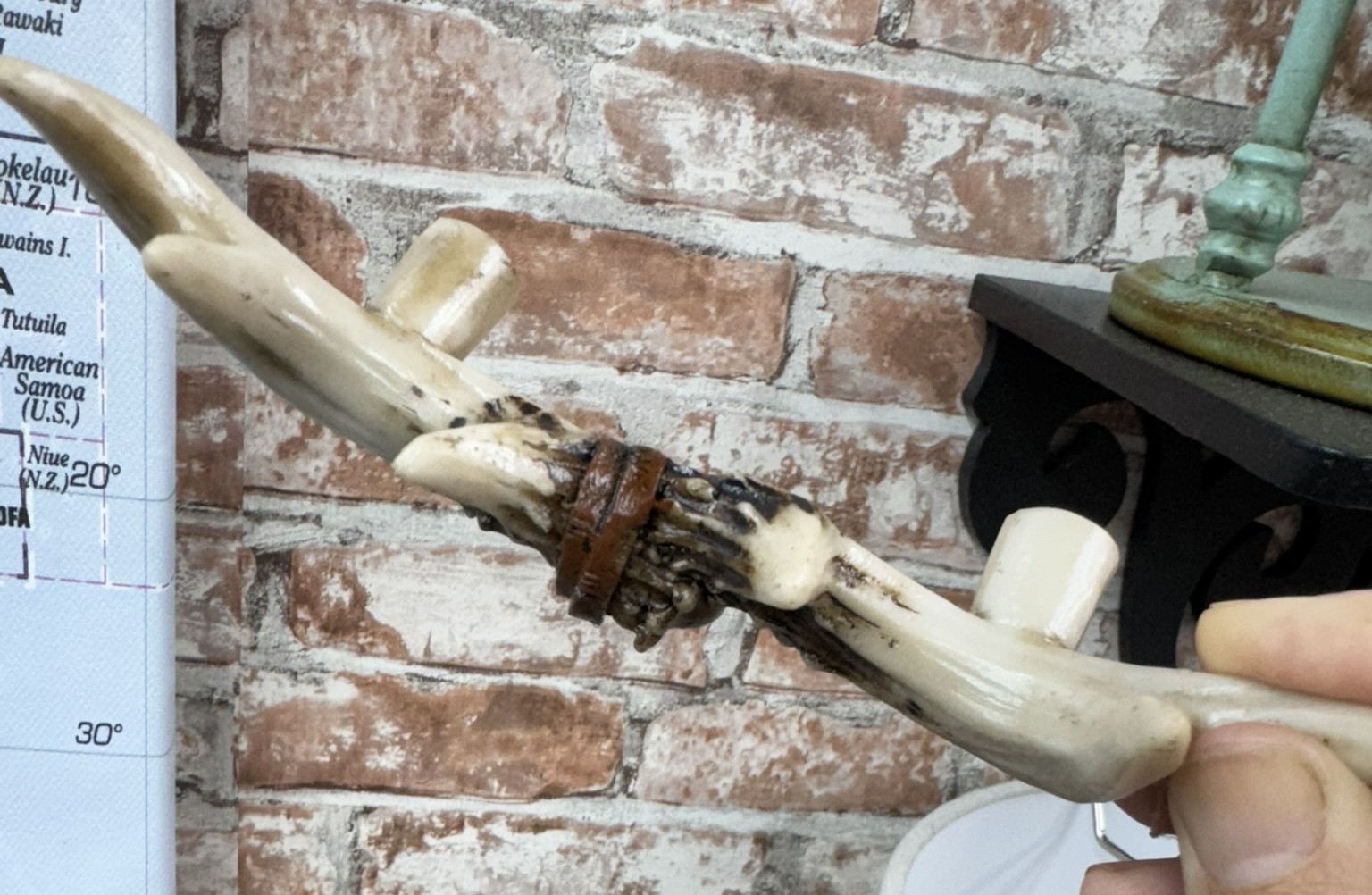 Set of 2 Western Rustic Deer Antlers Door Pull Furniture Hardware Bar Handles