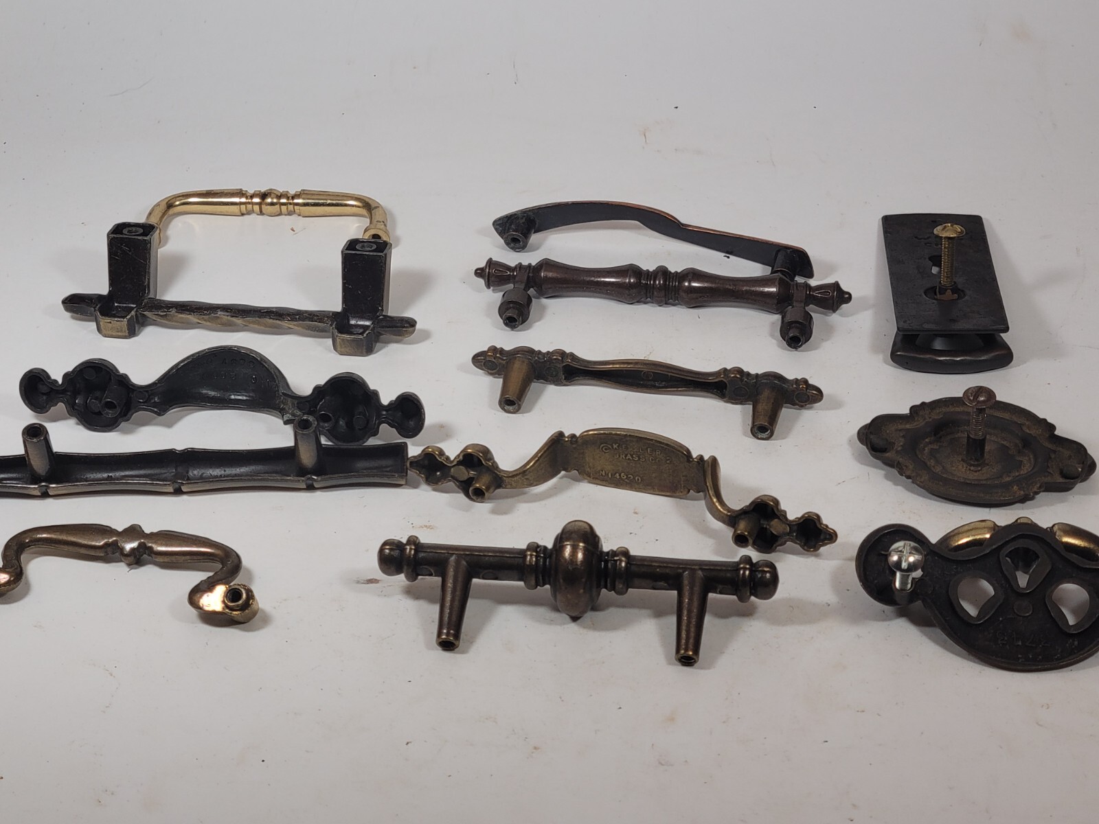 Mixed Lot Dresser Furniture Metal Wood Ceramic Drawer Handles Knobs Vintage