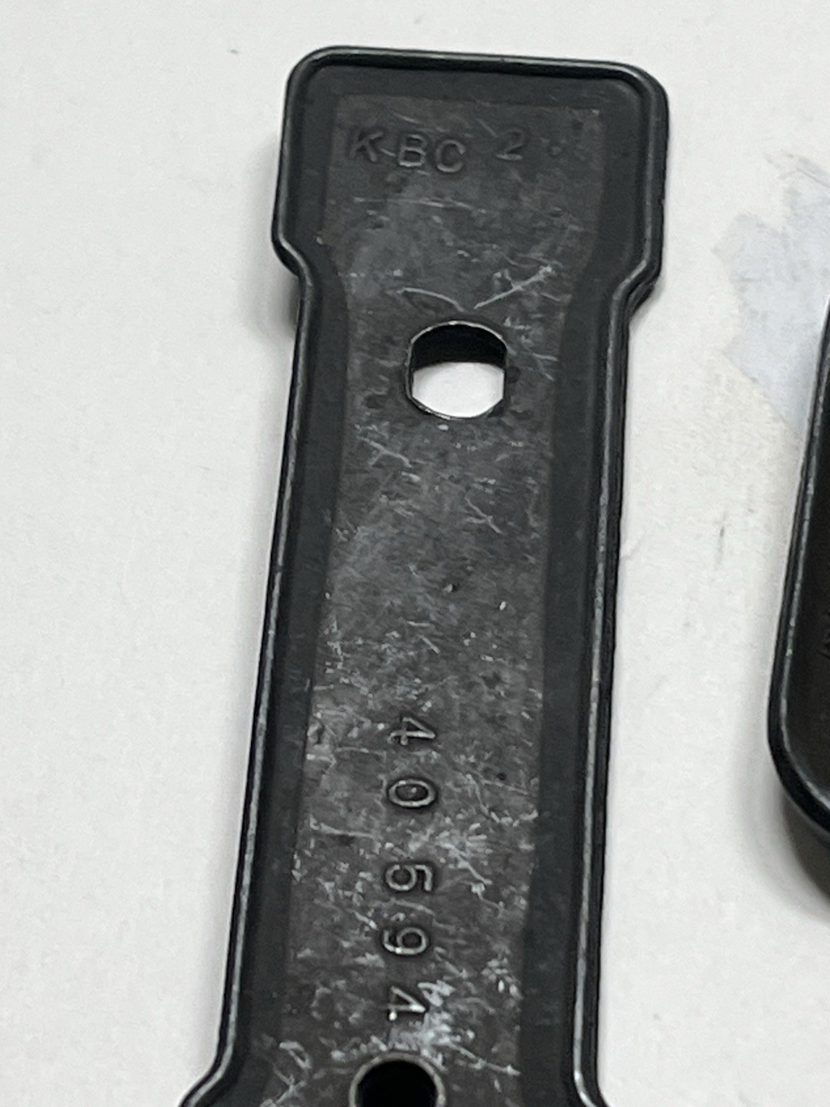 Lot (10) Black Rustic Mission Style 2pc.Vertical BackplateW/Triangle Swing Pulls