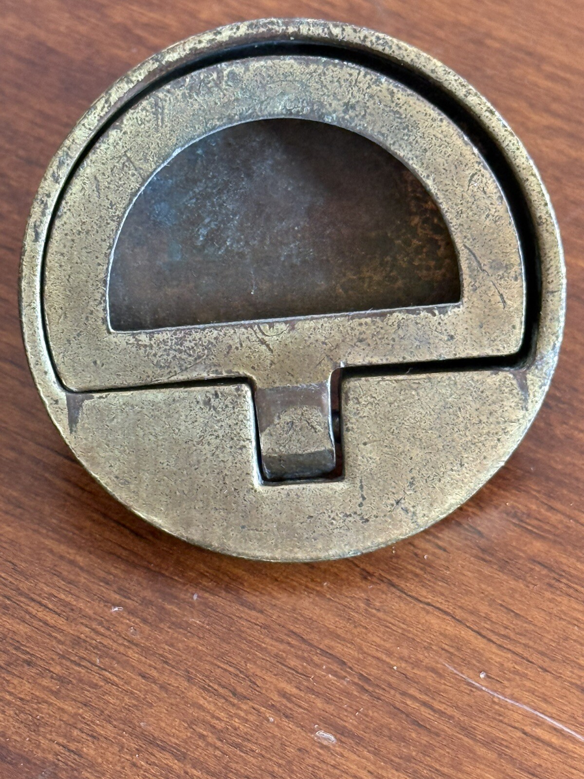 DREXEL ACCOLADE Brass Drawer Bail Pull Round Campaign KBC N7228 – 1.5” CC