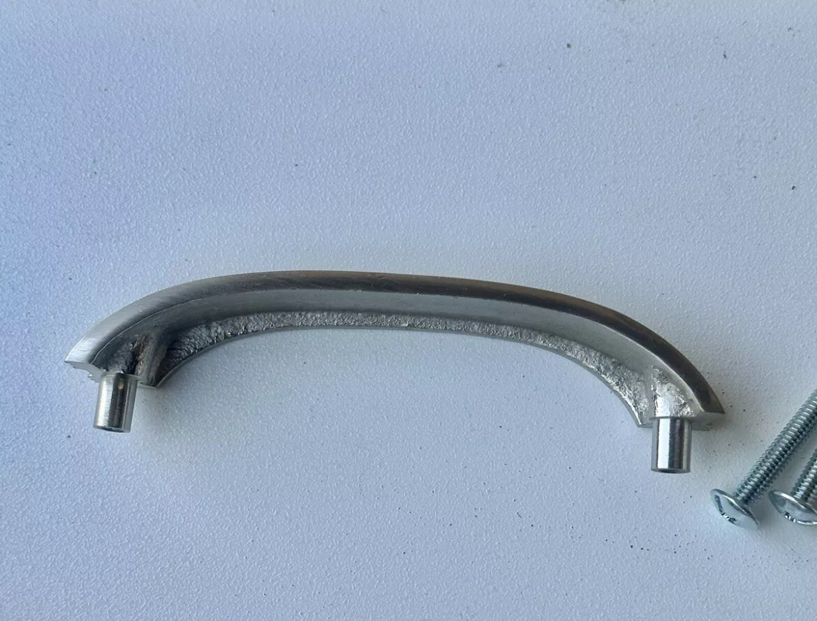 Vintage Deco Style Drawer Cabinet Handle Pull Satin Nickel