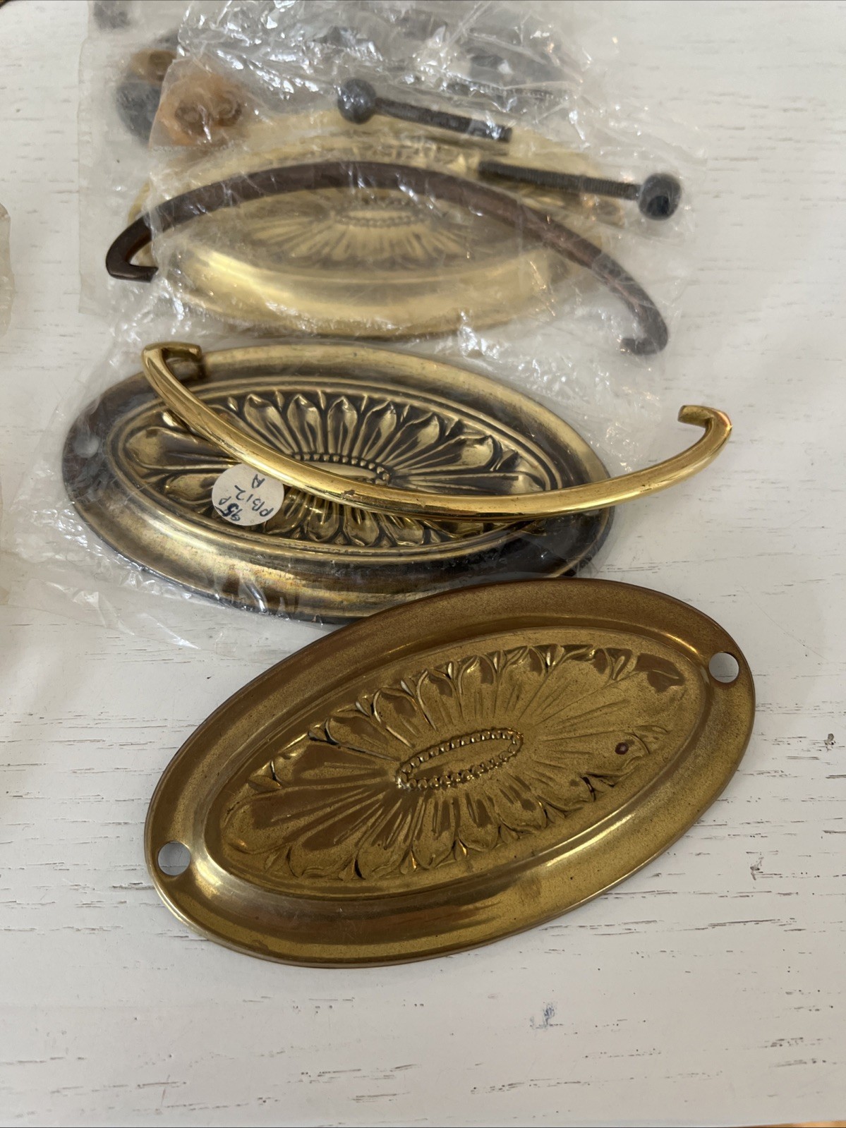 Vintage Lot Drawer Handles Antique Drawer Hardware Salvage MCM Brass Metal