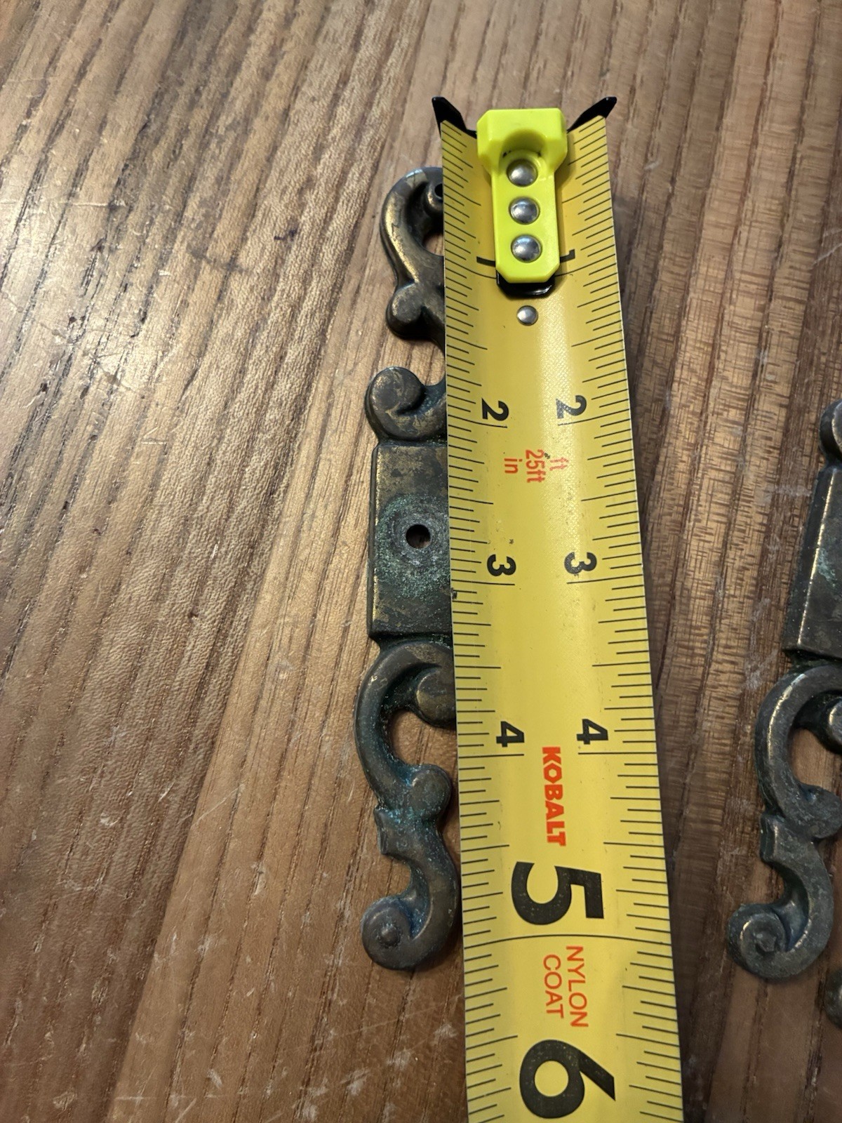 NO Screws 13 Metal Drawer Plates & Porcelain Knobs Need Cleaned. Maybe amerock