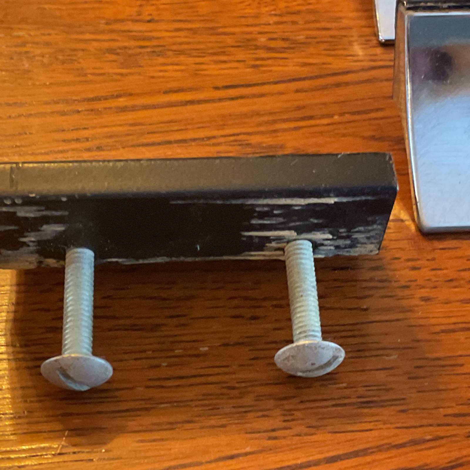 Vintage MID Century Chrome Sash Lift Style Desk Window Drawer Pulls 2 1/4 inch