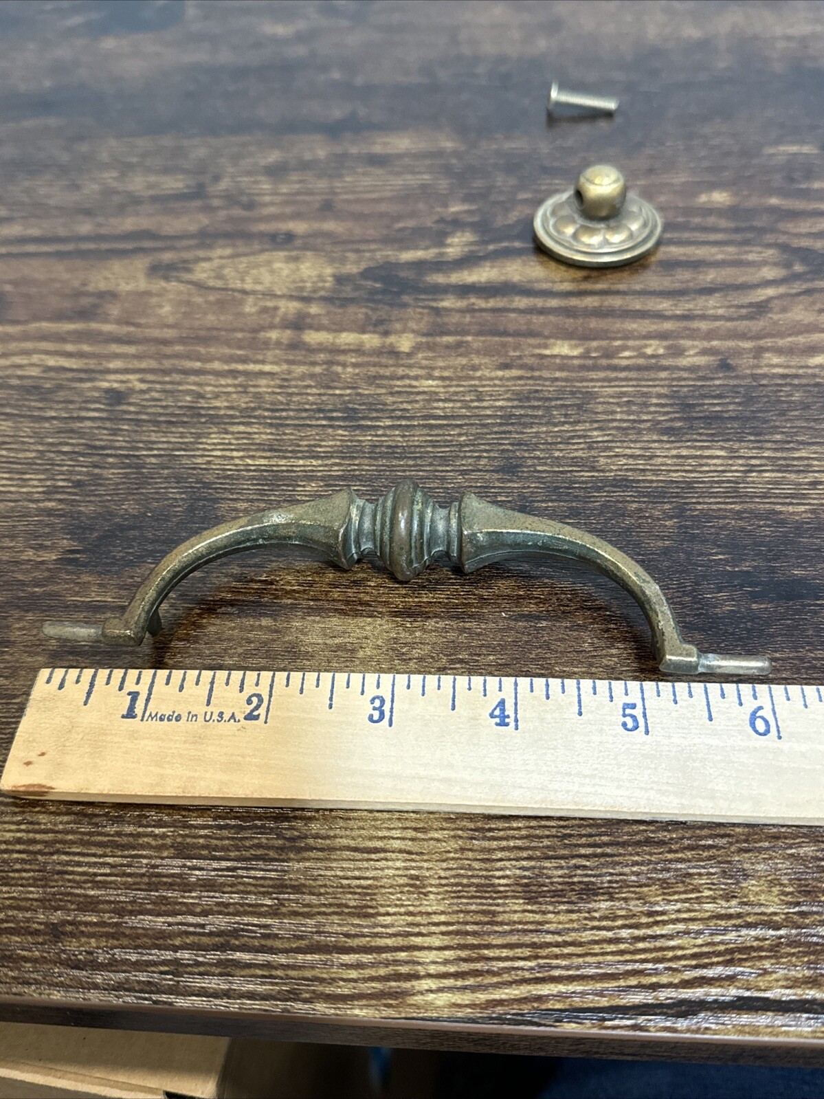 Drexel Esperanto Drawer Pull Tall Dresser Brass Vintage Drop Bail MCM Handle