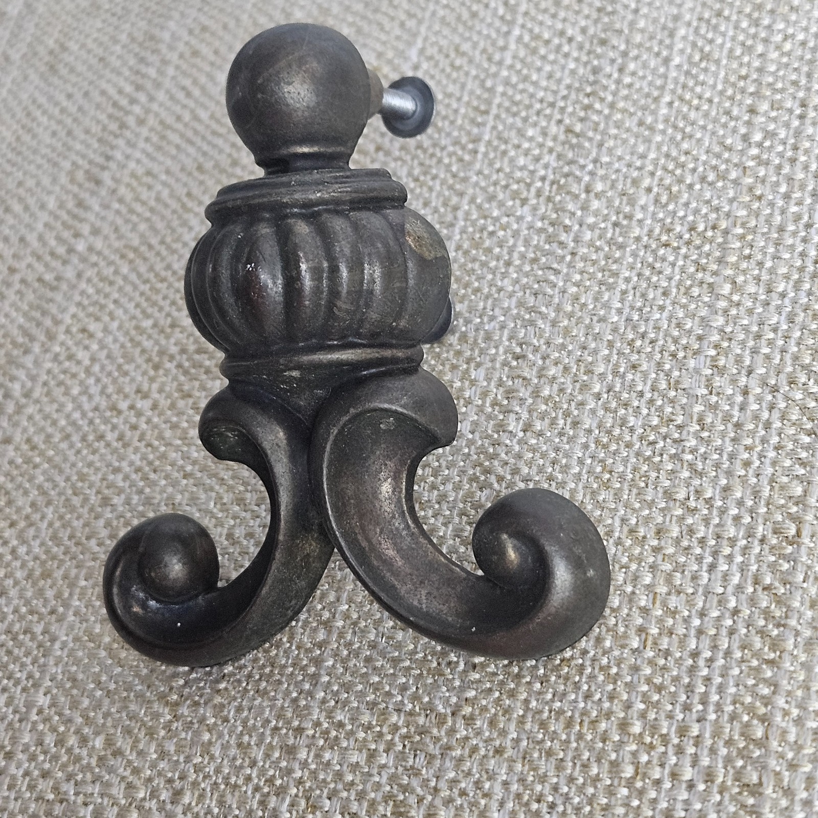 Ornate Drawer Pull Handles Set 6 Antique Bronze Tone Cabinet Hardware Scroll