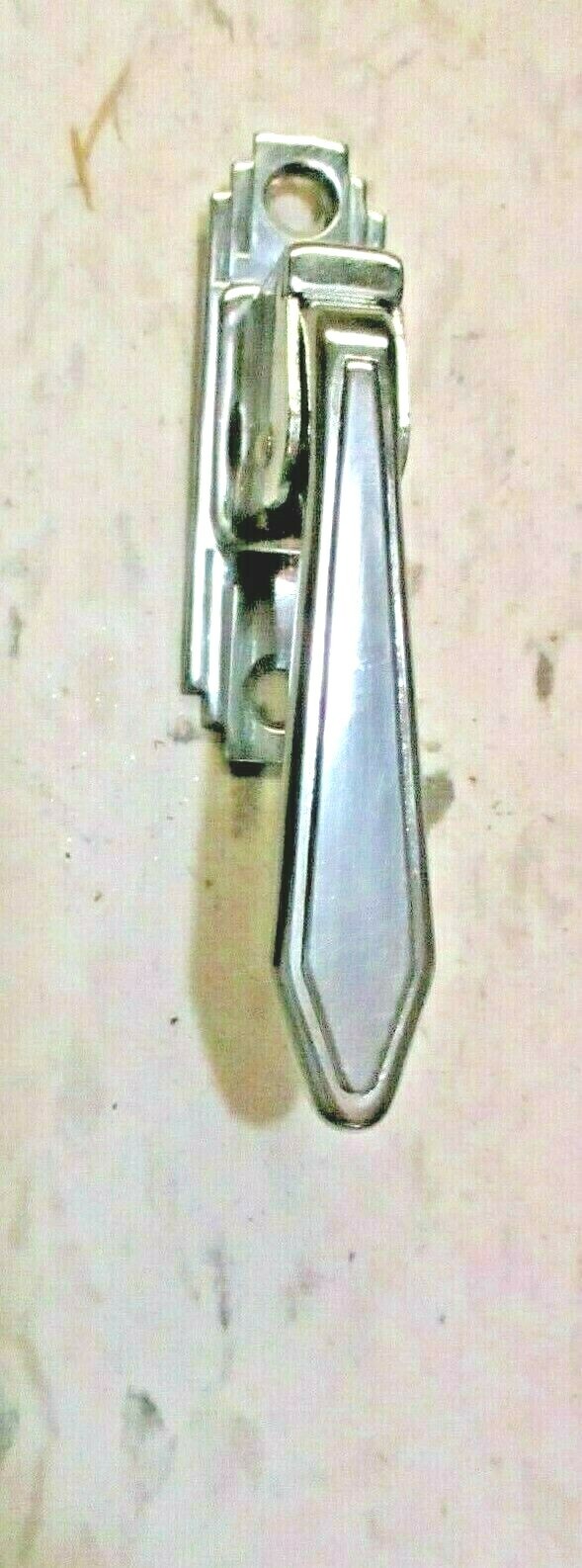 National 707 Stair Stepped 1940 Chrome Mechanical Cabinet Door Pull Latch 1 MCM