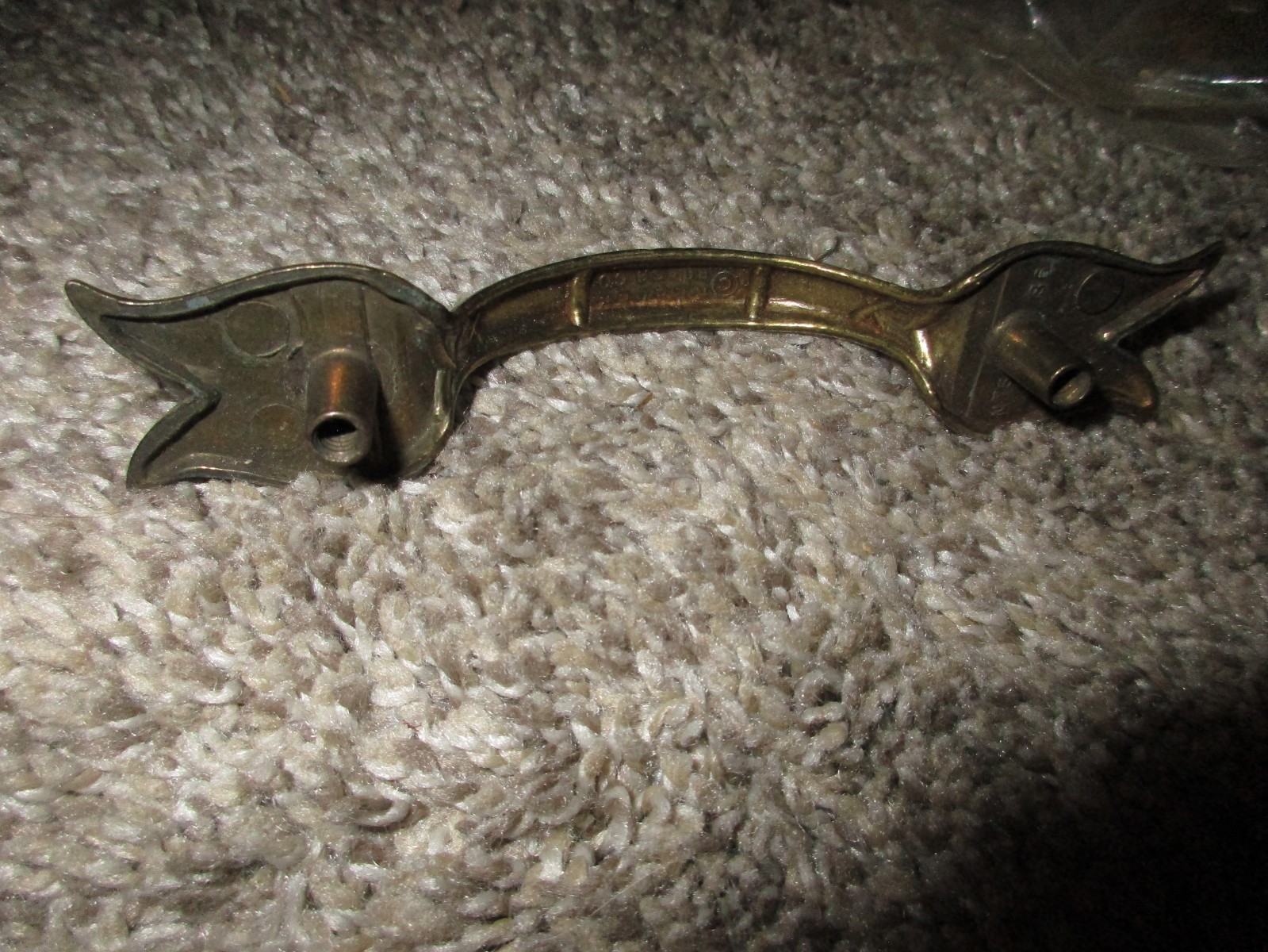 Lot of 6 Keeler Brass Co Cabinet Handle Pull Tulip Shape