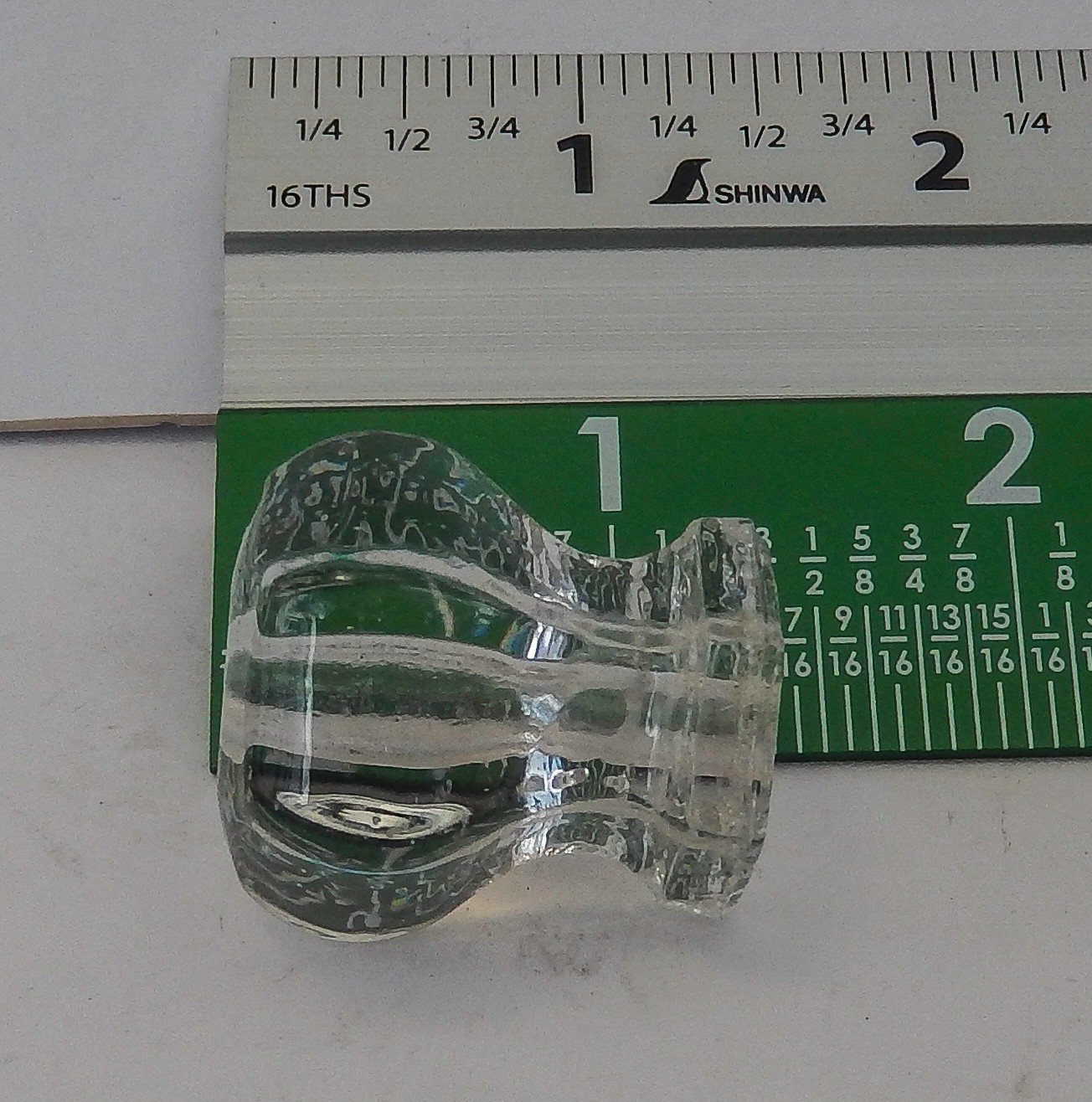 Antique Vintage Six Sided Clear Glass Knobs Cabinet Drawer Pulls 1920s Style (1)