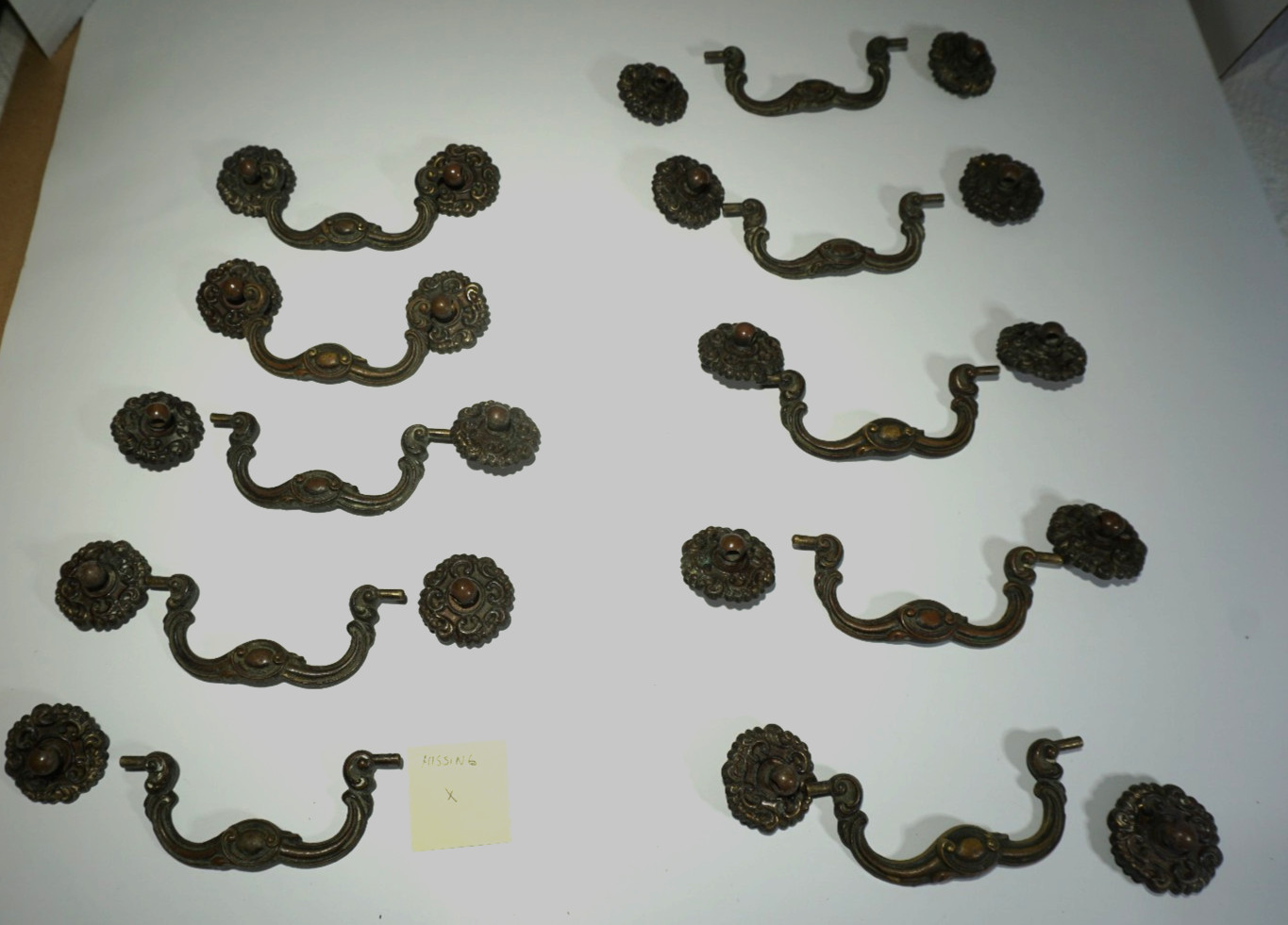 Vintage Keeler Brass Company’s Drop Bail Drawer Pulls Lot K6613 As Is