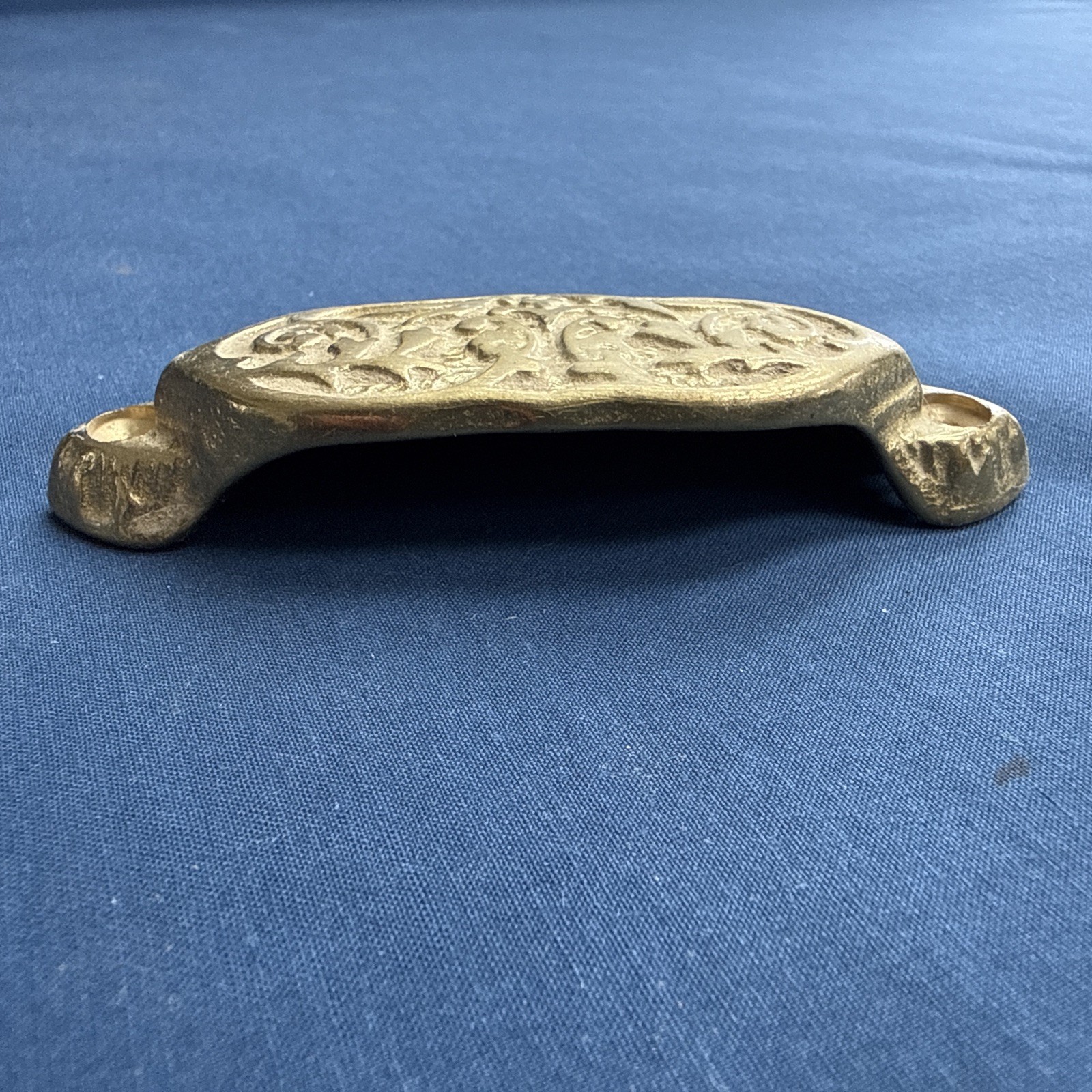 4 Victorian Style Brass Apothecary Bin Pulls Handles NOS