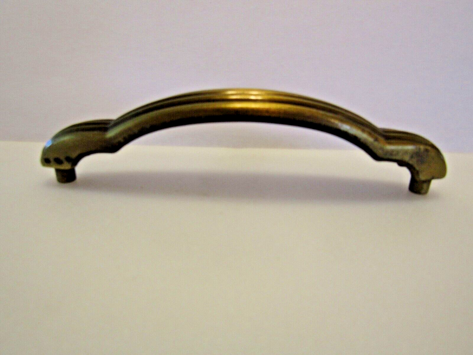 Vintage Ribbed Drawer Pulls Grooved Arched Keeler Brass Cabinet Door Handles
