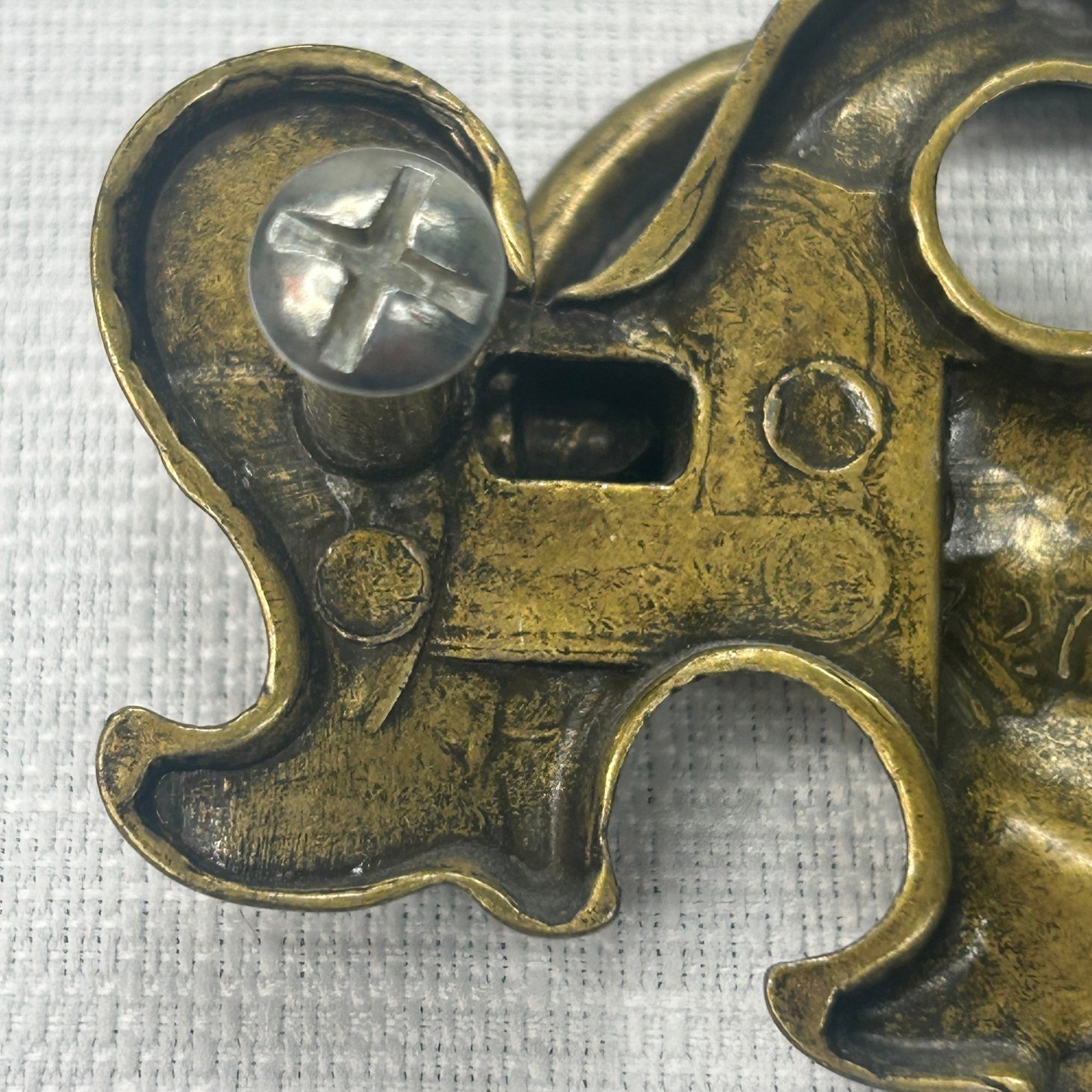 Set of 6 Vintage Chippendale Batwing Brass Drawer Pulls Cabinet Dresser Handles
