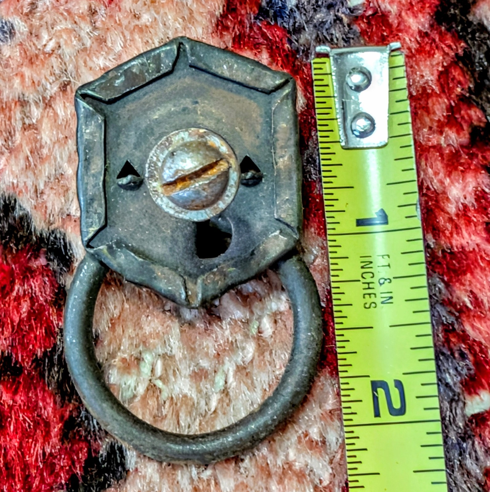 Antique Vintage Lion Head Ring Drawer Cabinet Pull Knob Hardware Architectual