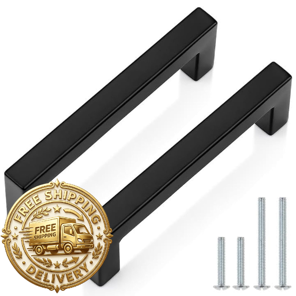Probrico 12 Pack 3-3/4 Inch 96Mm Hole Center Cabinet Handles Stainless Steel