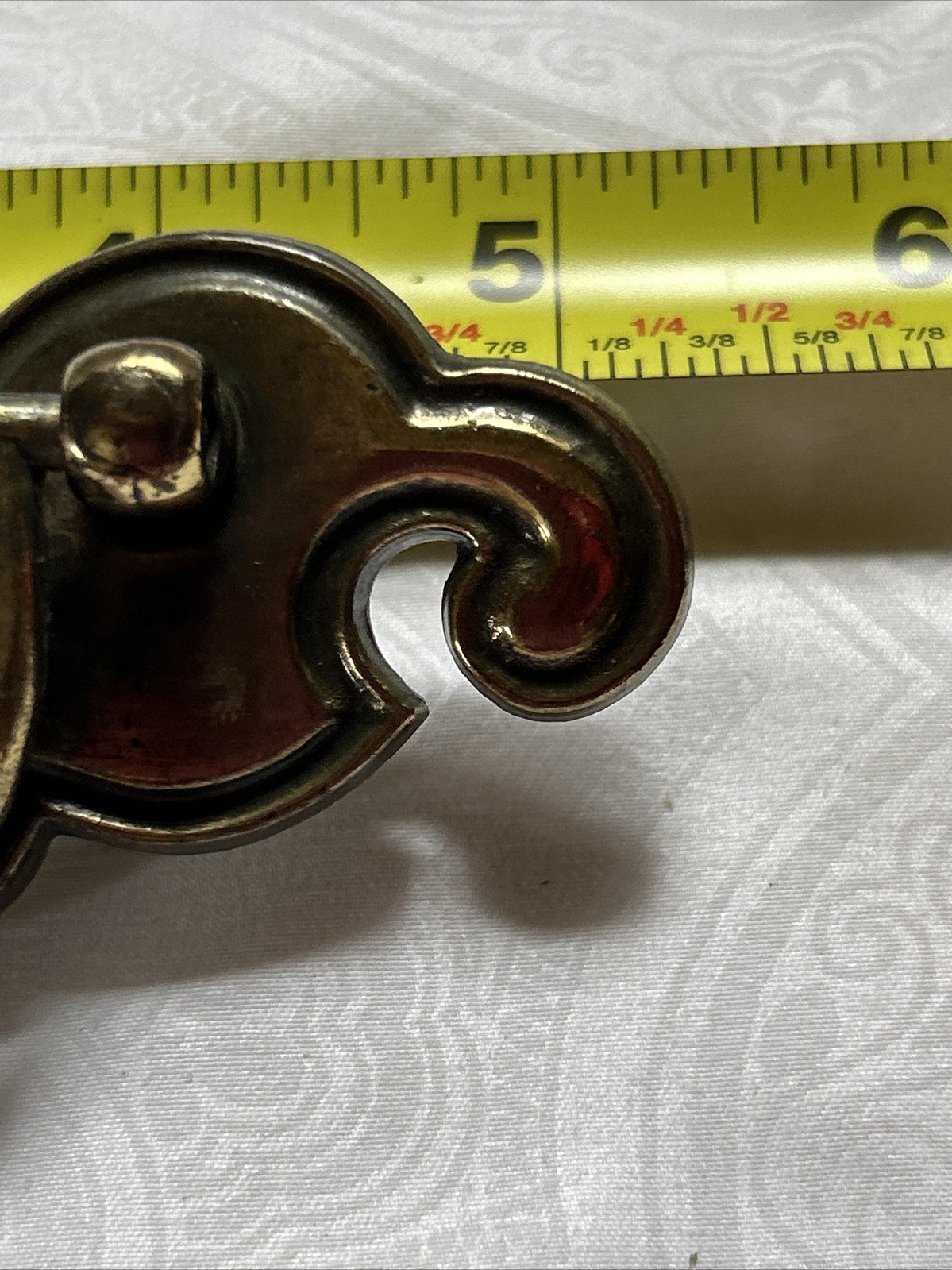 Vtg Brass Draw Pulls By The Keeler Brass Company With Screws KBC1 350 #8212