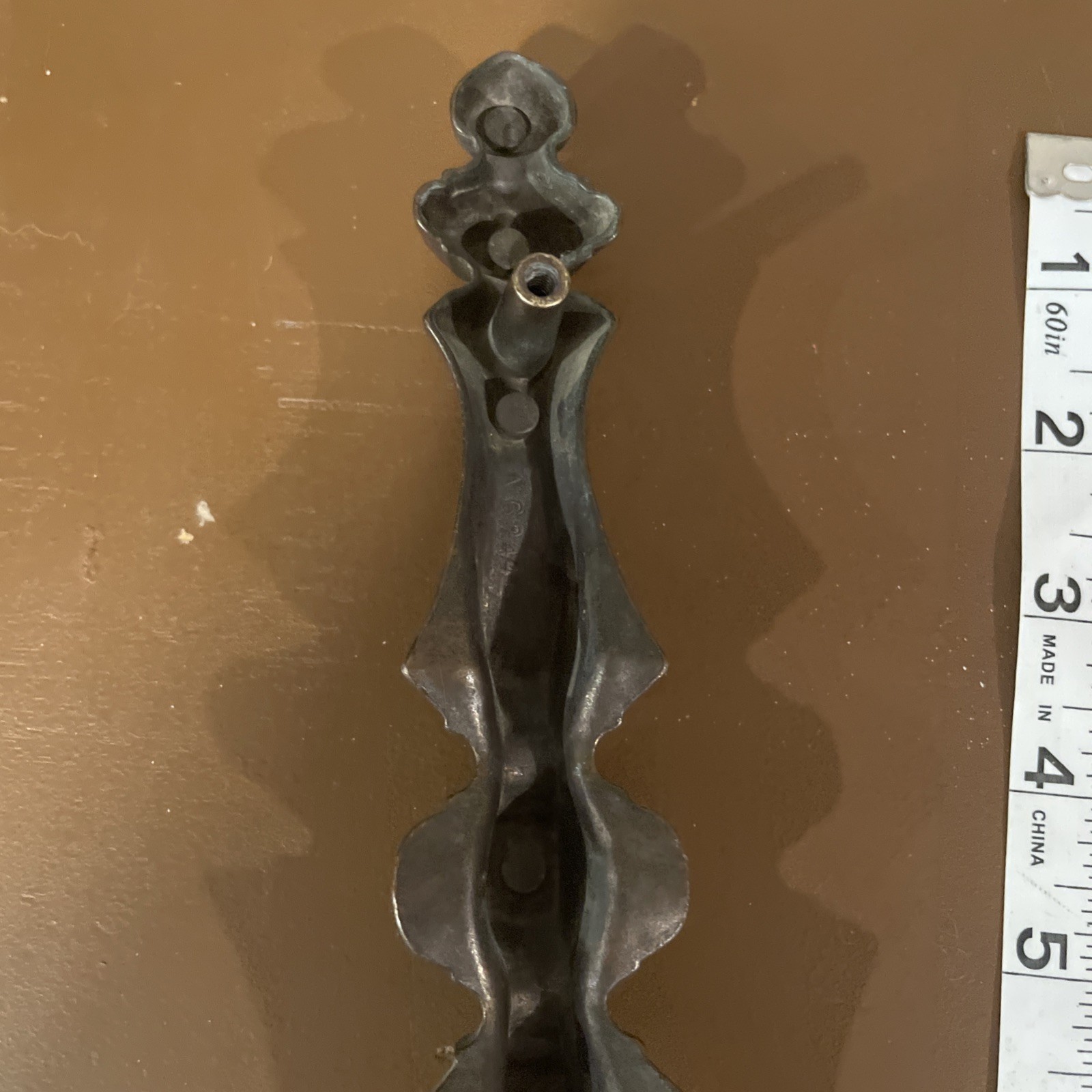 Vintage 9.5” Antique Decorative Cabinet Hutch Buffet Door Pull Handles 6” cc