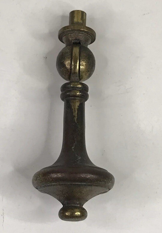 Antique Drexel Esperanto Teardrop Drawer Pull Brass Drop Hinge