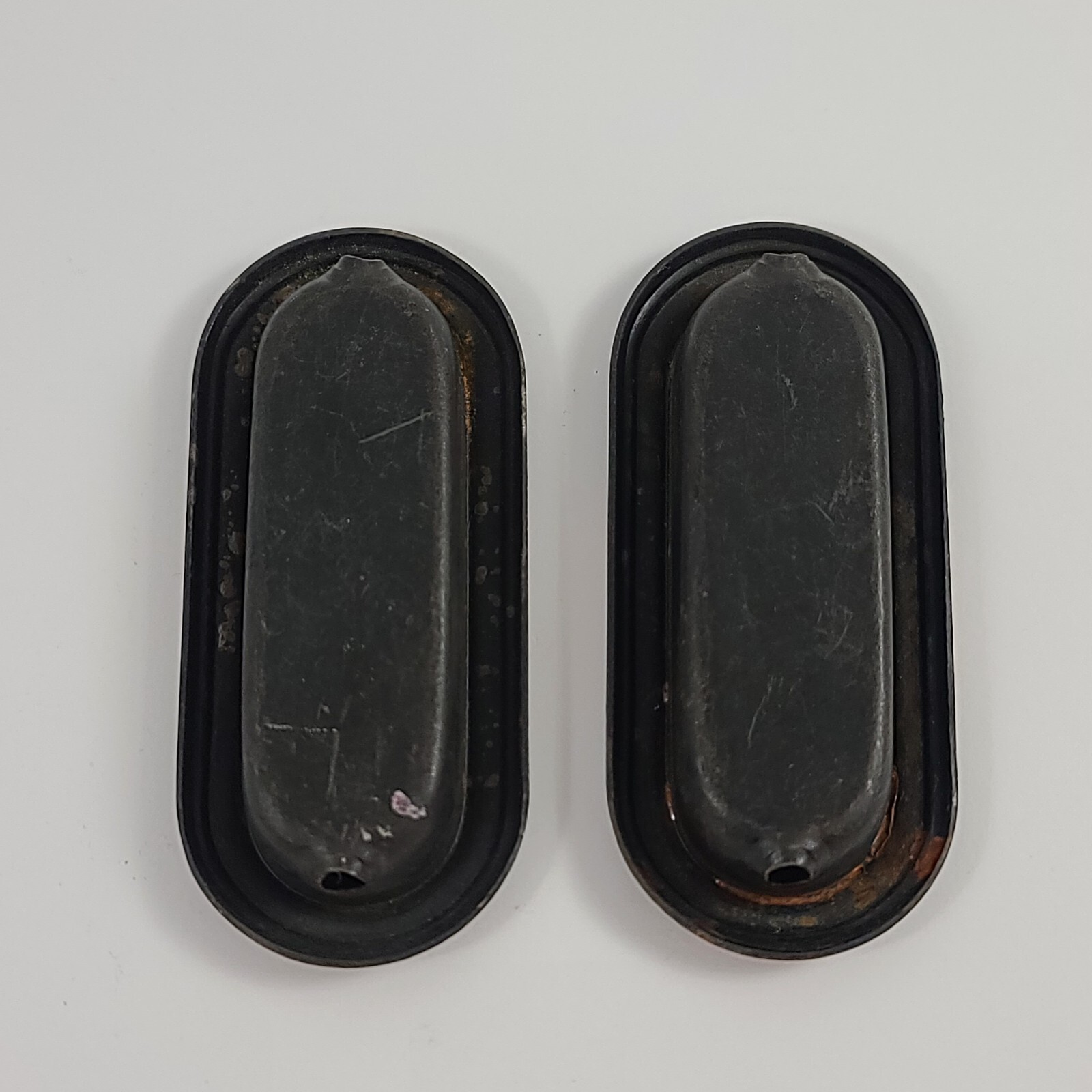 Vintage 1960s Amerock Recessed Drawer Pull Pair Finger Pull 1584