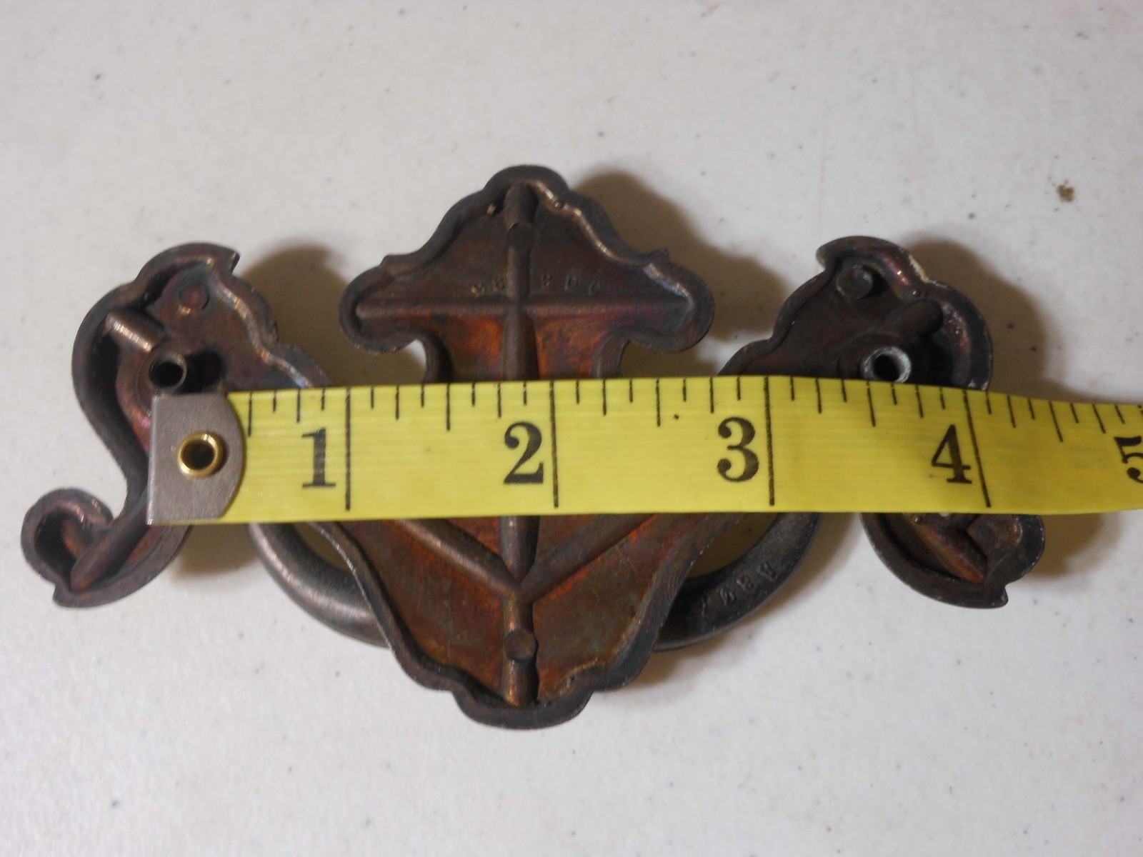 12 Vintage Brass Chippendale Batwing Bail Drawer Pull Handles