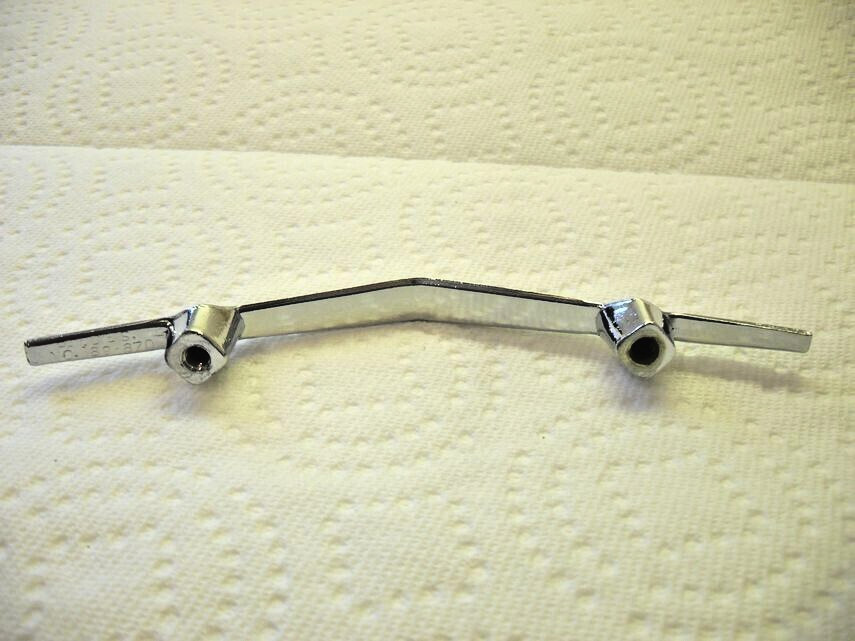 Vintage Nos Chrome Chevron Drawer Pull Stealth Fighter Jet Shape Cabinet Handle