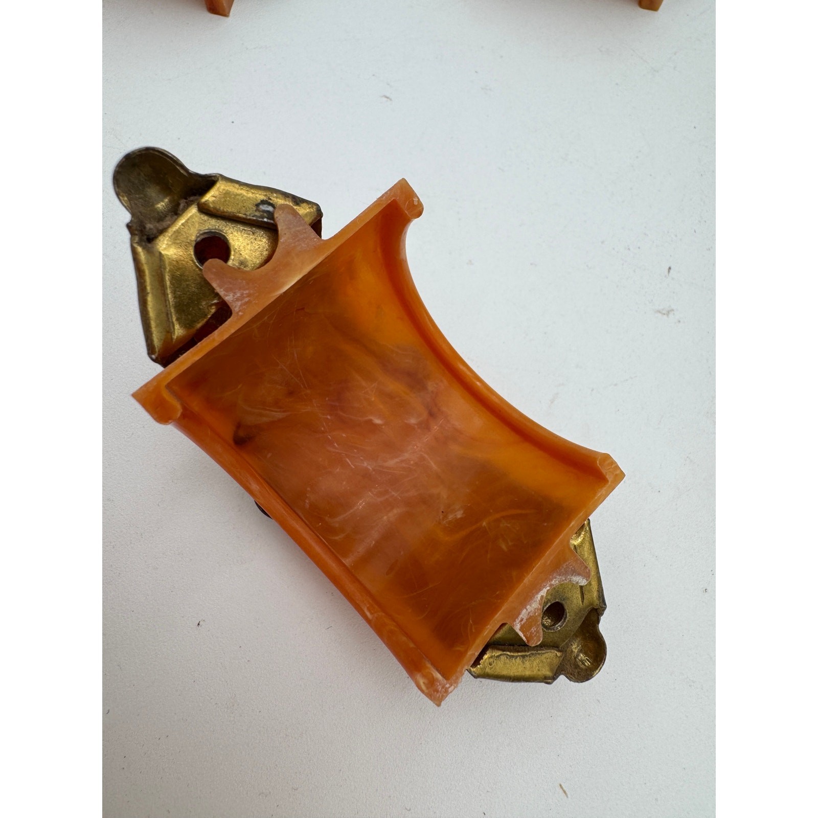Vintage Drawer Pulls Bakelite and Brass 1940’s