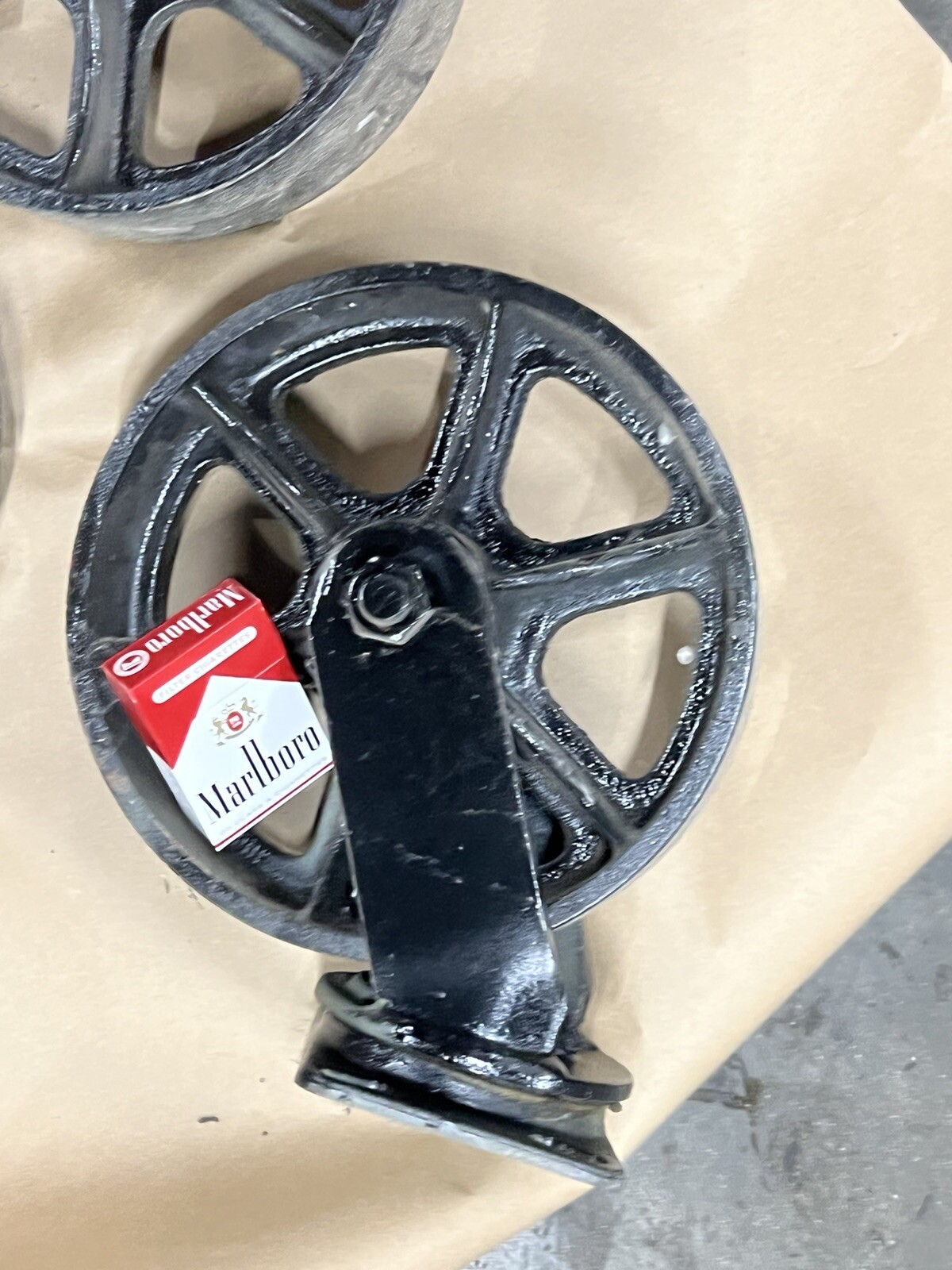 caster set 10” Wheels steel metal vintage set of 4 Antique Castor Set