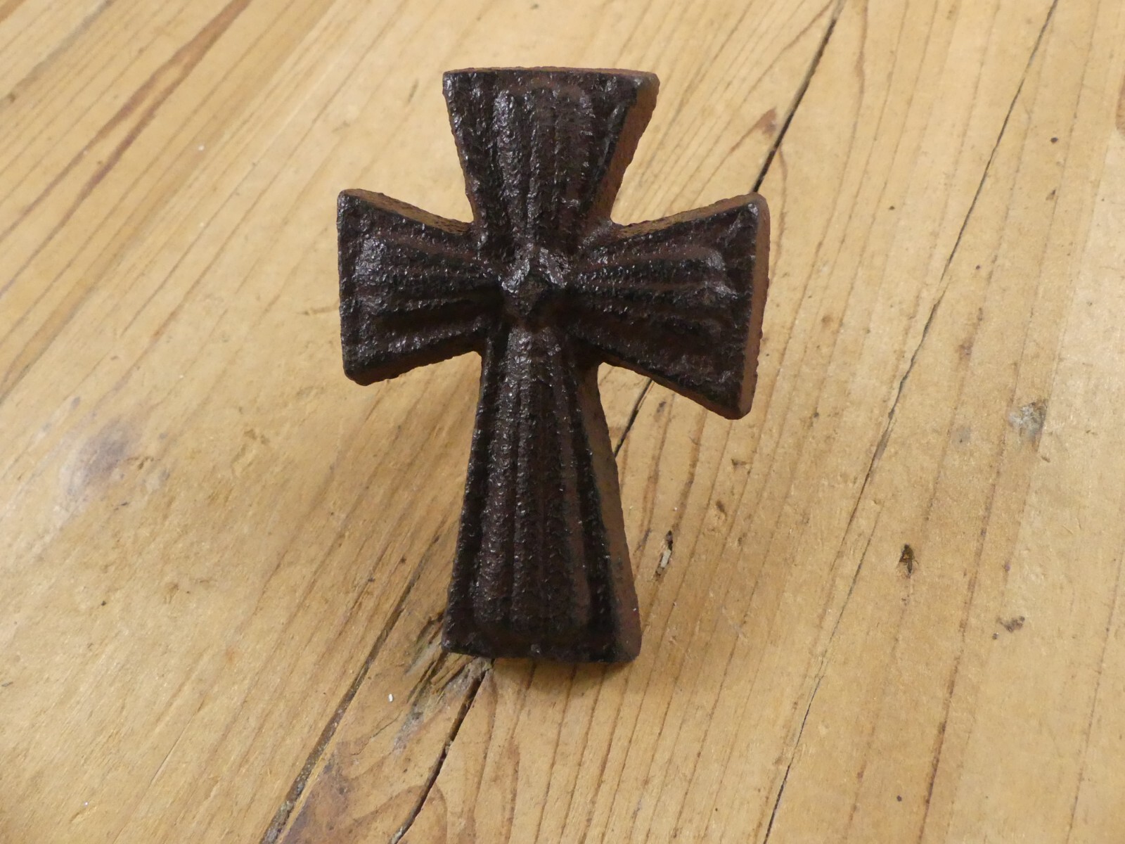 5 CAST IRON CROSSES W/ SCREWS DRAWER CABINET PULLS HANDLES DRESSER CROSSES