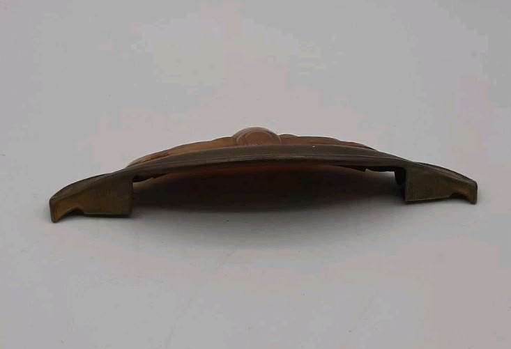 Vintage Art Deco Drawer Pull Handle 1930 1940s Bakelite and Brass 5 in Long