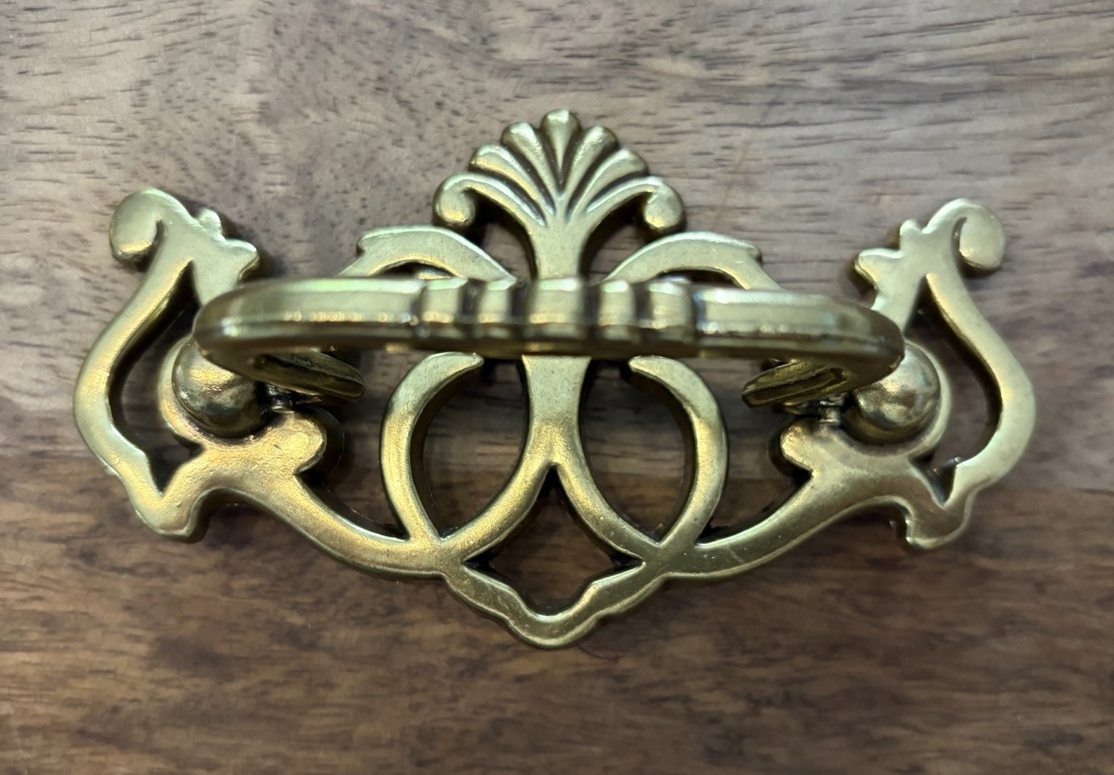 (4 Pack) 3 inch Chippendale Bail Pull Antique English-vintage solid Brass