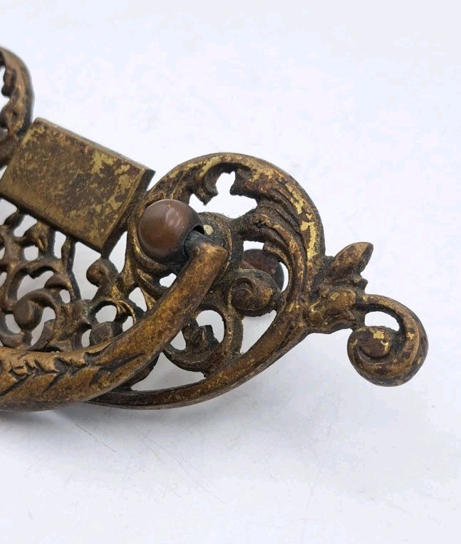 Antique Drop Bail Pull Drawer Cabinet Cupboard Handle Ornate Eastlake Hardware