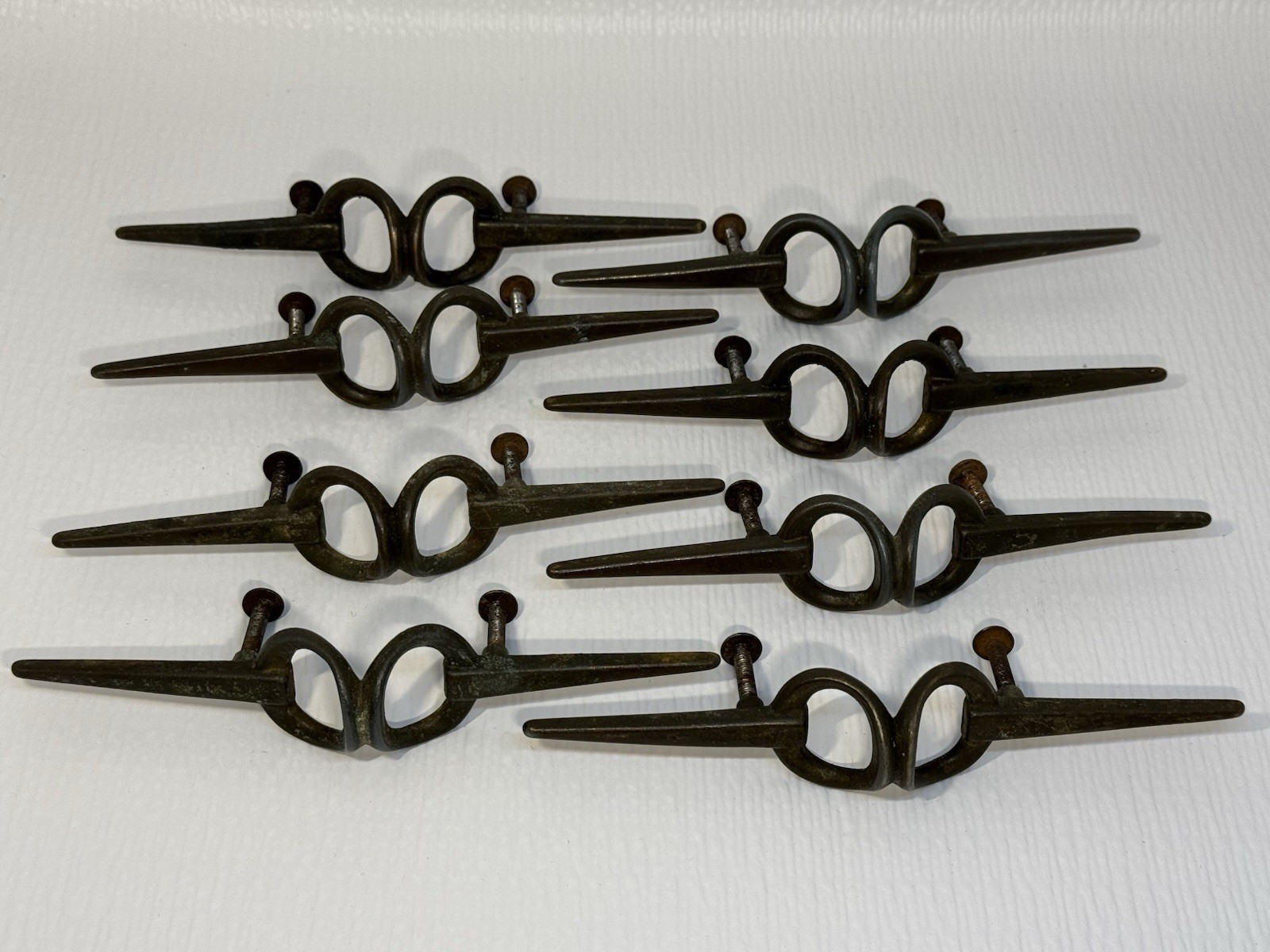 Set of 8 Vintage Keeler Brass Co. Brass Drawer Pull 6.25″ – K9931