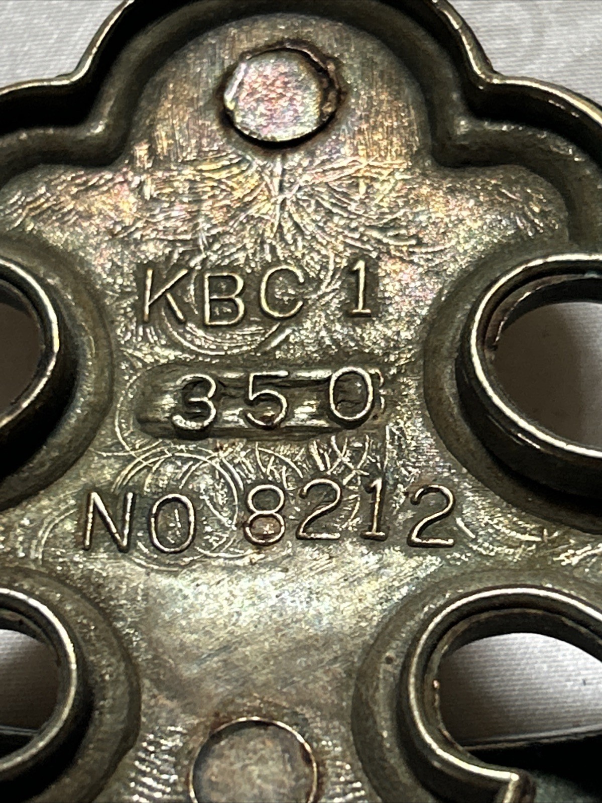 Vtg Brass Draw Pulls By The Keeler Brass Company With Screws KBC1 350 #8212