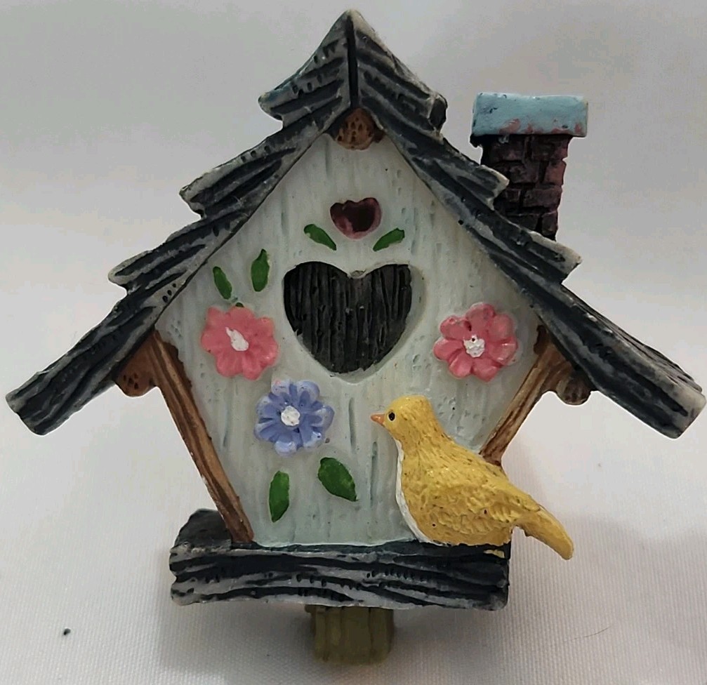 Set of 6 Poly Resin 3D Birdhouse Drawer Pulls Cabinet Handles Knobs 3 Styles EC