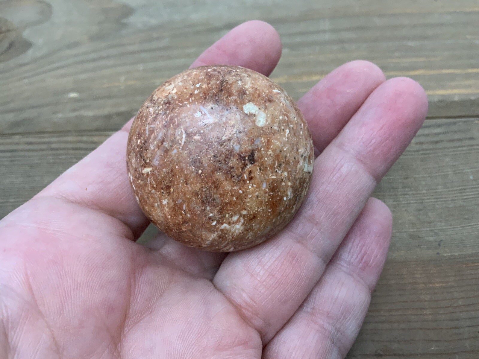 (5) Mushroom Shaped Red Marble Knobs Pulls with Screws Beautiful, Excellent